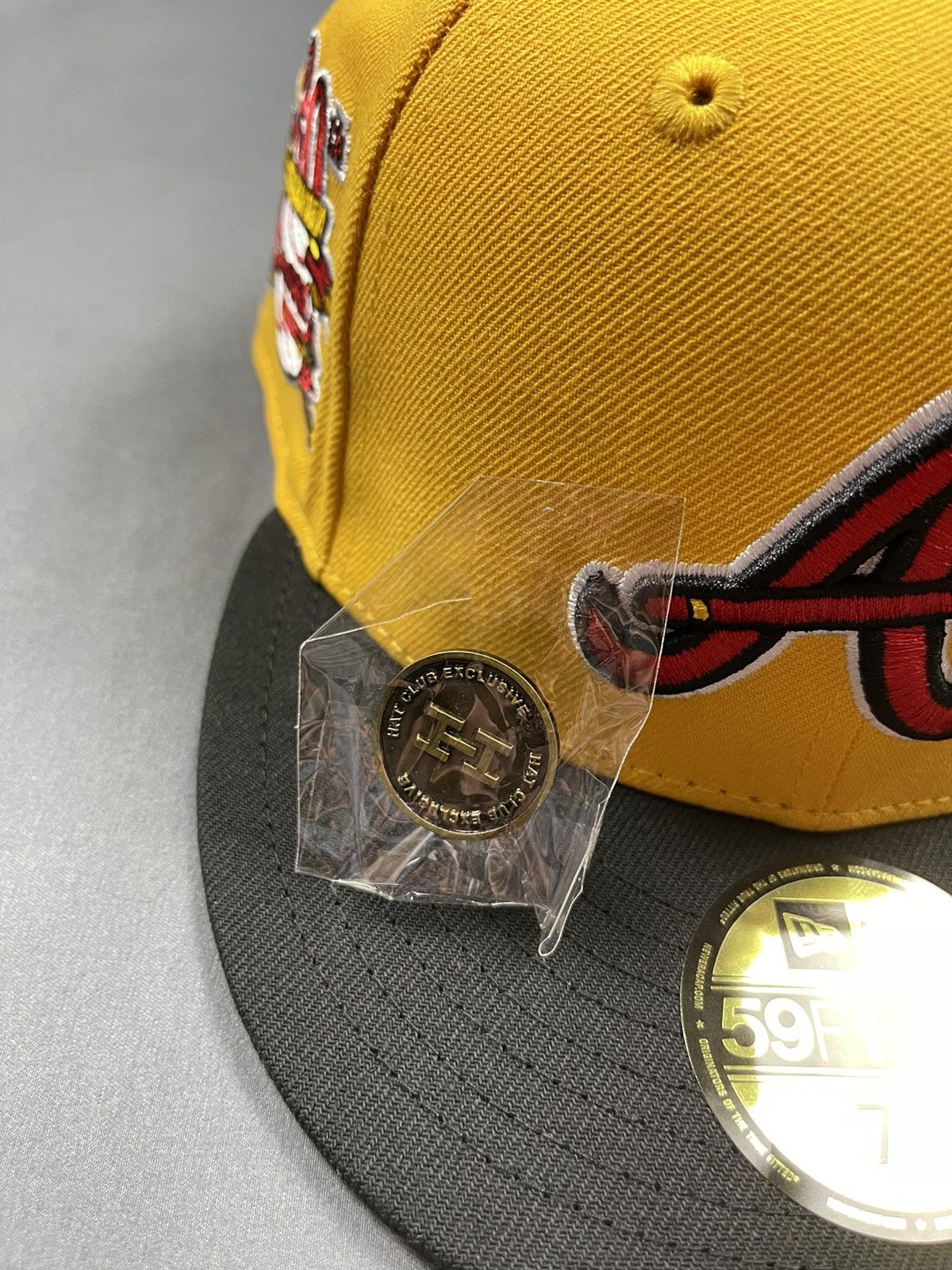 Hat Club × New Era New Era 59FIFTY Hat Club Atlanta Braves Cool Fashion 7 1/4 Size ONE SIZE - 2 Thumbnail