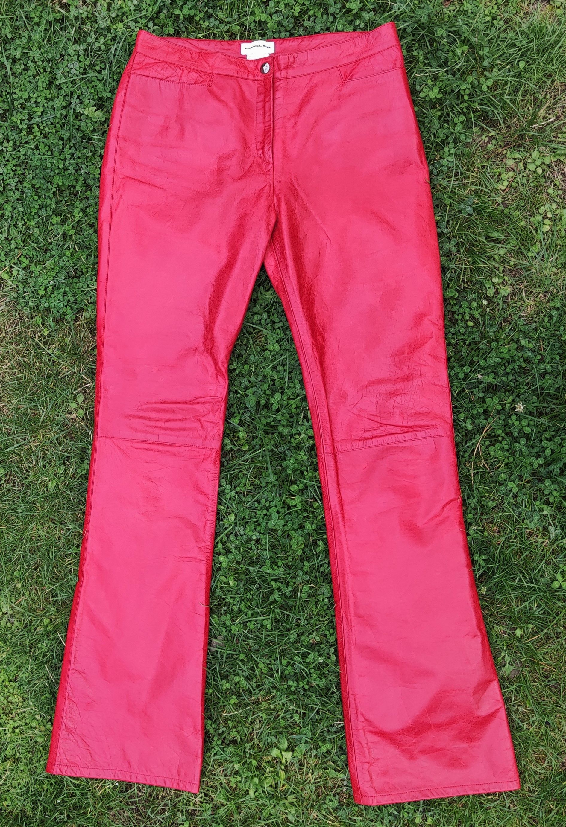 Thierry Mugler Thierry Mugler Leather Couture Cutout Trousers Pants Size US 32 / EU 48 - 7 Thumbnail