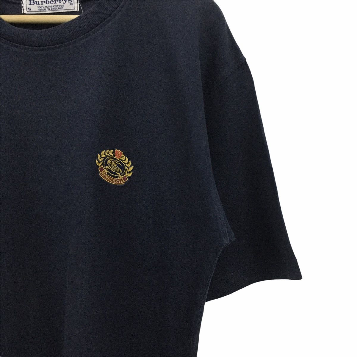 Burberry × Vintage Rare Vintage BURBERRYS Medium Logo Embroidery Tee Size US L / EU 52-54 / 3 - 6 Thumbnail