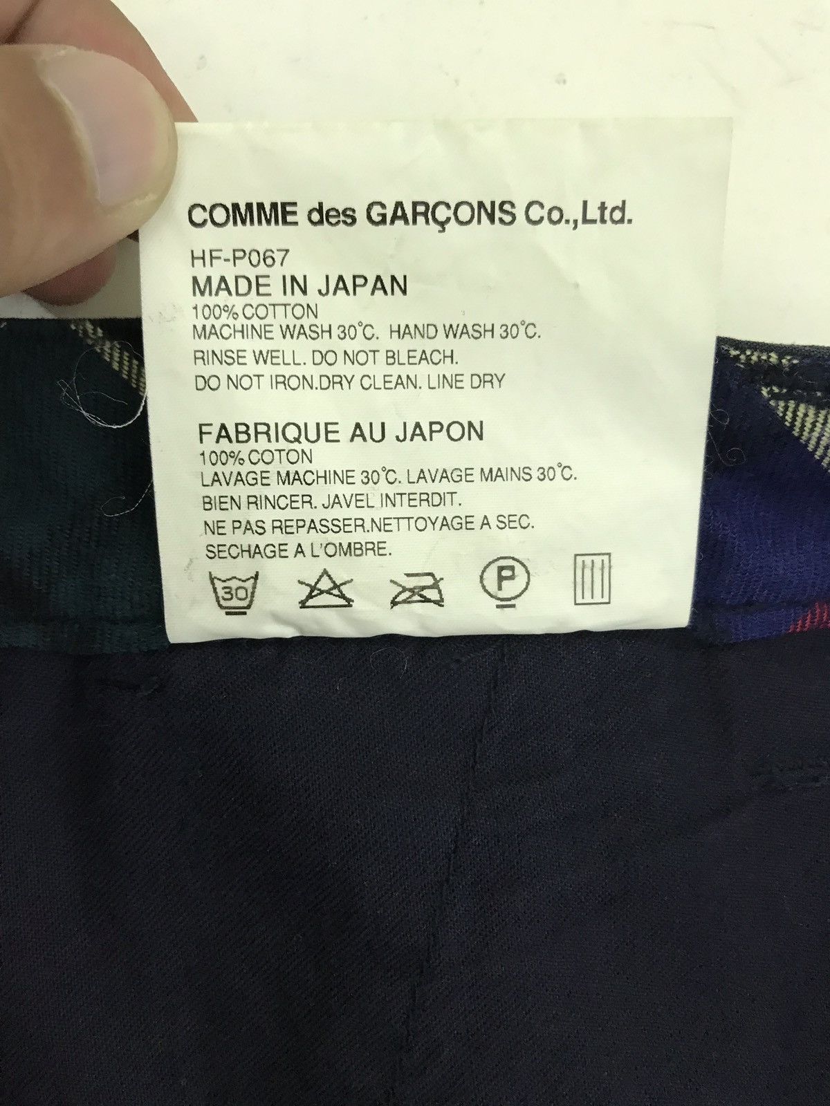 Comme des Garcons Made in Japan Comme Des Garcons Cargo Pant Tartan Lining Size US 35 - 9 Thumbnail