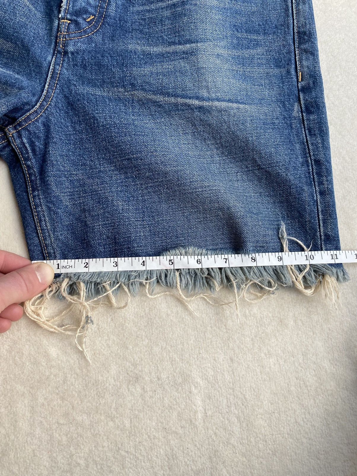 Celine 🤩RARE🤩 Celine ss21 Hedi denim union wash jean SHORTS Size US 31 - 17 Thumbnail