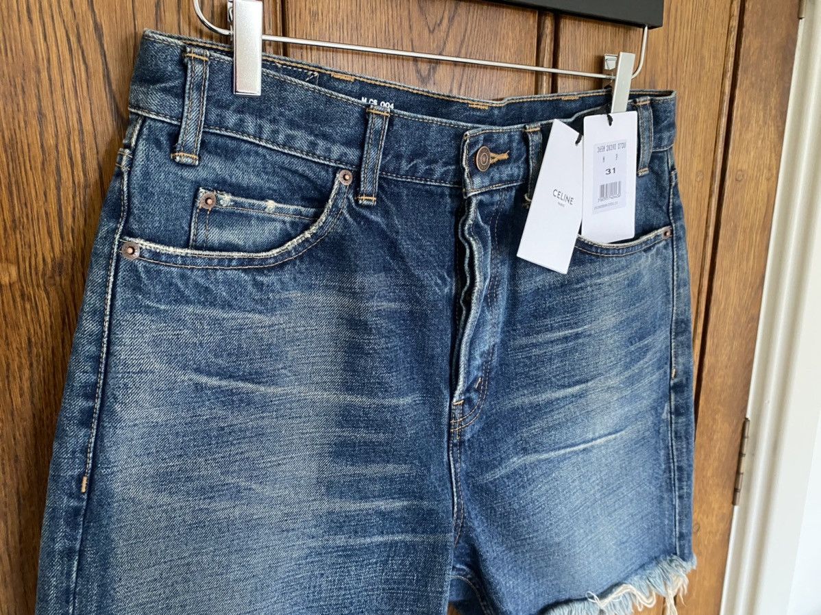 Celine 🤩RARE🤩 Celine ss21 Hedi denim union wash jean SHORTS Size US 31 - 2 Thumbnail