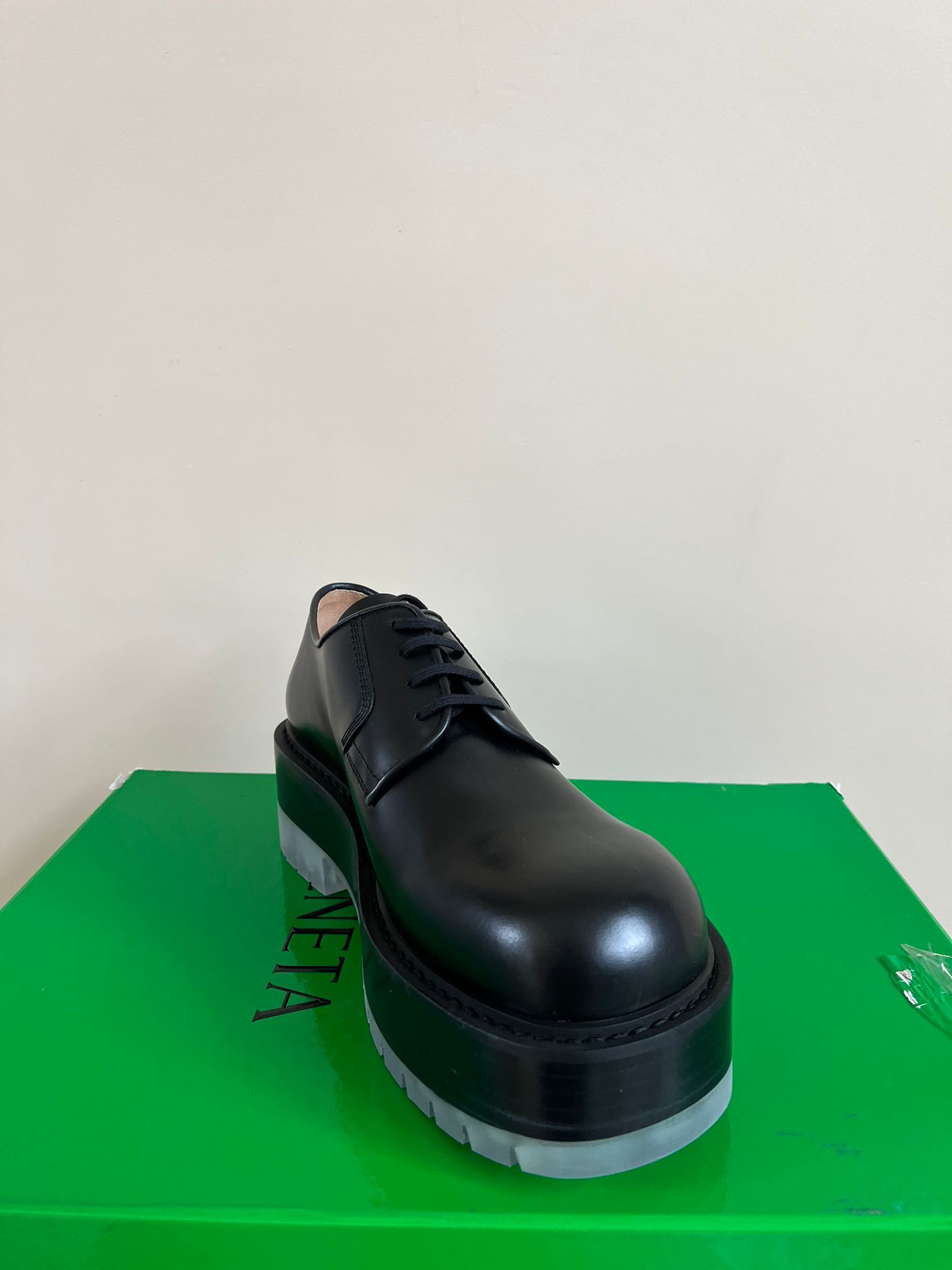 Bottega Veneta leather shoe in Black color Size US 10.5 / EU 43-44 - 13 Thumbnail