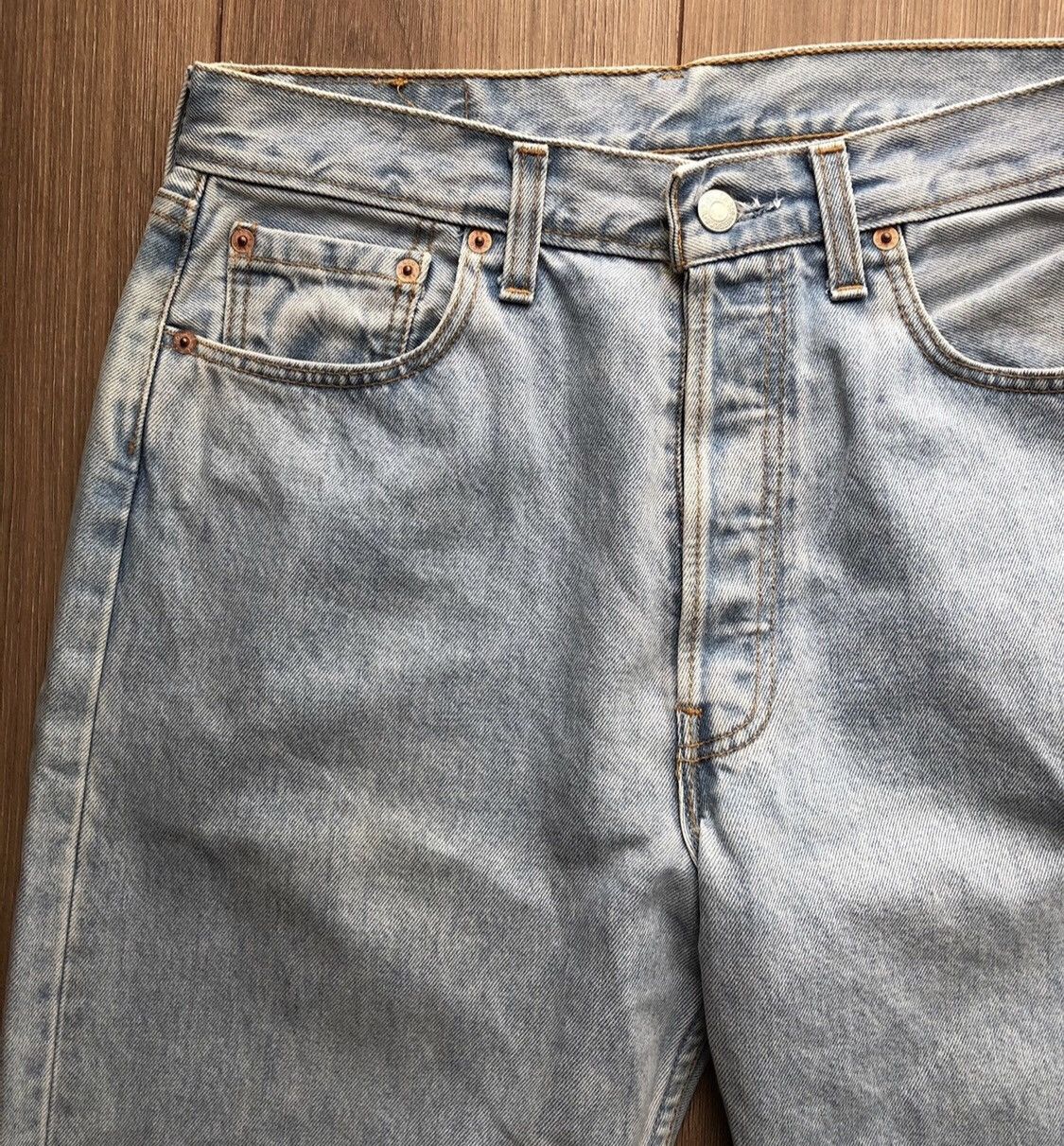 Levi's × Vintage Stunning Vintage Classic Levis Strauss 510 white denim jeans Size US 31 - 2 Thumbnail