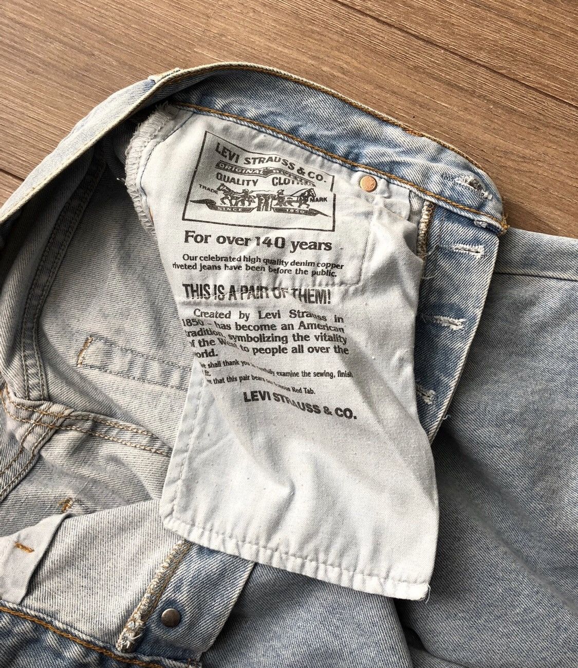 Levi's × Vintage Stunning Vintage Classic Levis Strauss 510 white denim jeans Size US 31 - 6 Thumbnail
