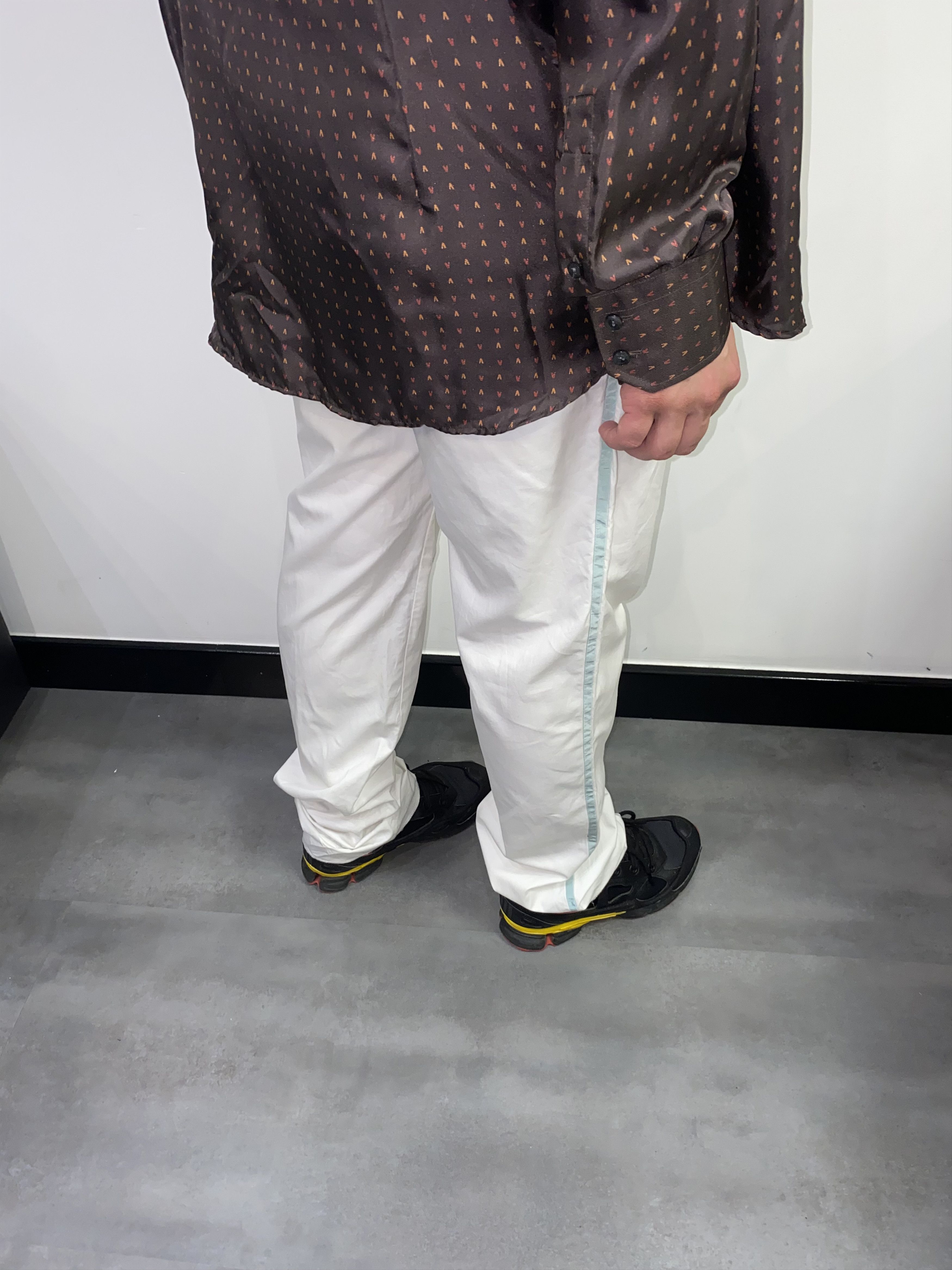Alexander McQueen SS07 Alexander McQueen Turqoise Striped Cream Pants Size US 36 / EU 52 - 7 Thumbnail