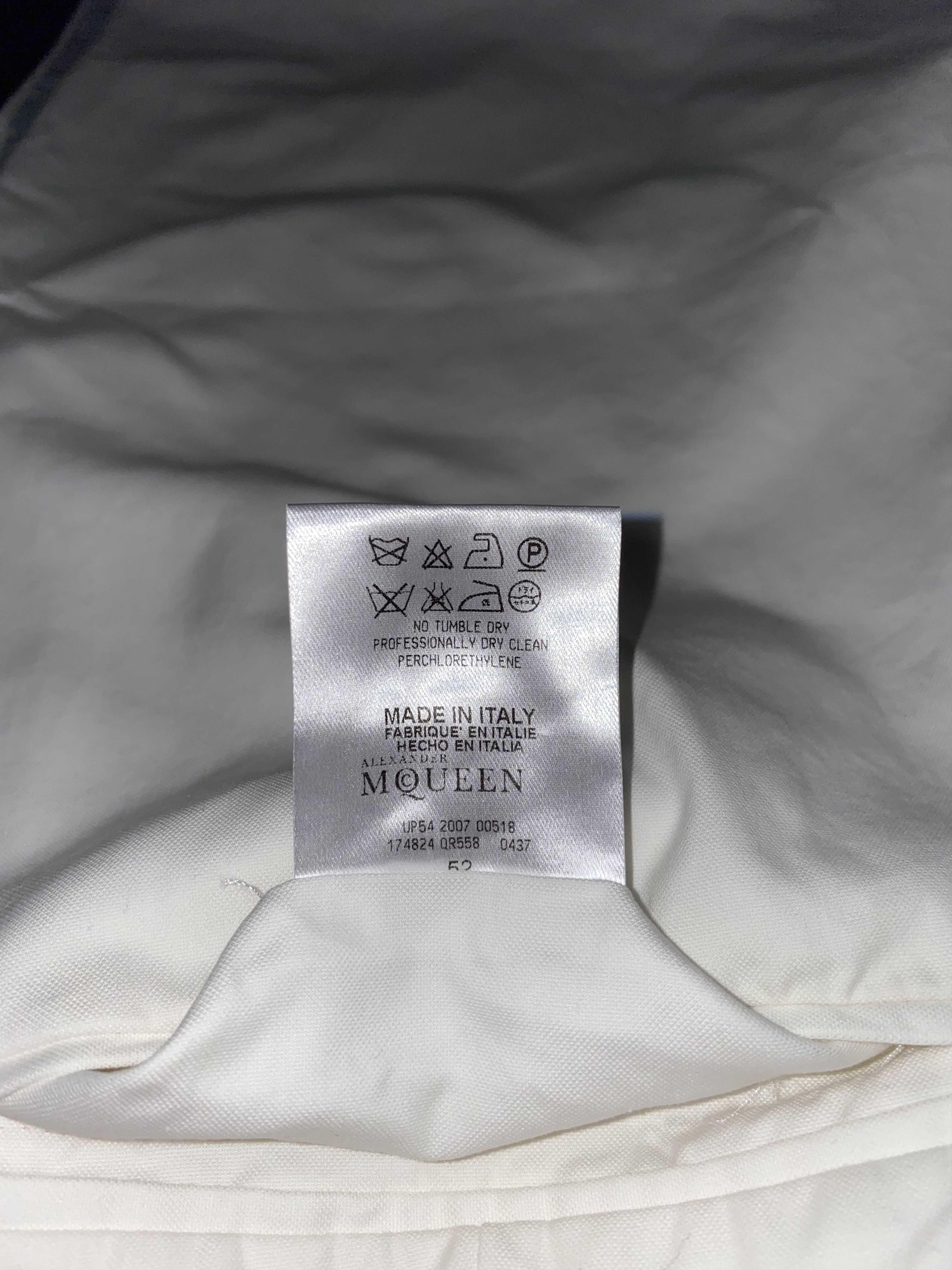 Alexander McQueen SS07 Alexander McQueen Turqoise Striped Cream Pants Size US 36 / EU 52 - 18 Thumbnail