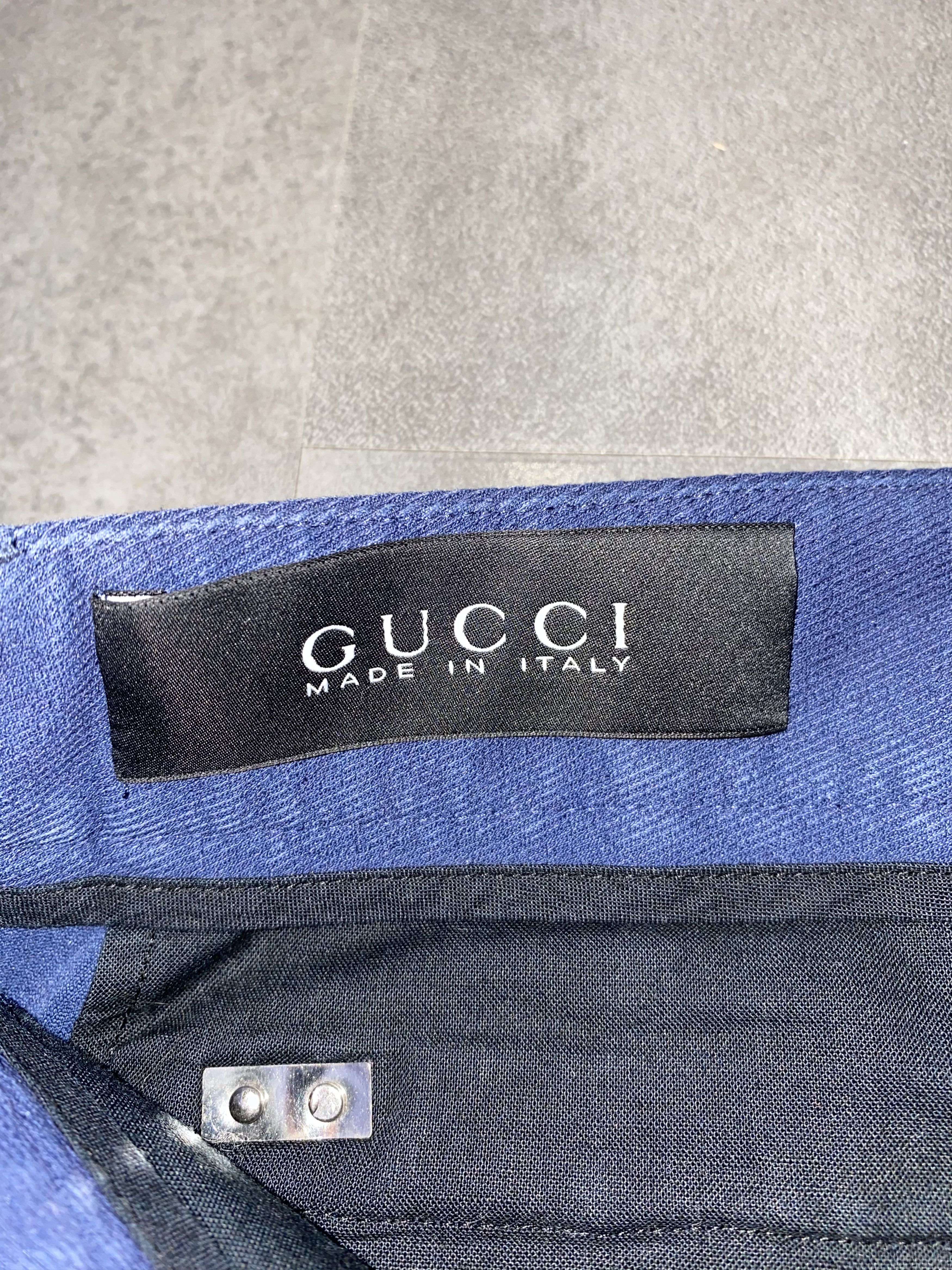 Gucci Gucci Navy Track Biker Pants Size US 32 / EU 48 - 15 Thumbnail