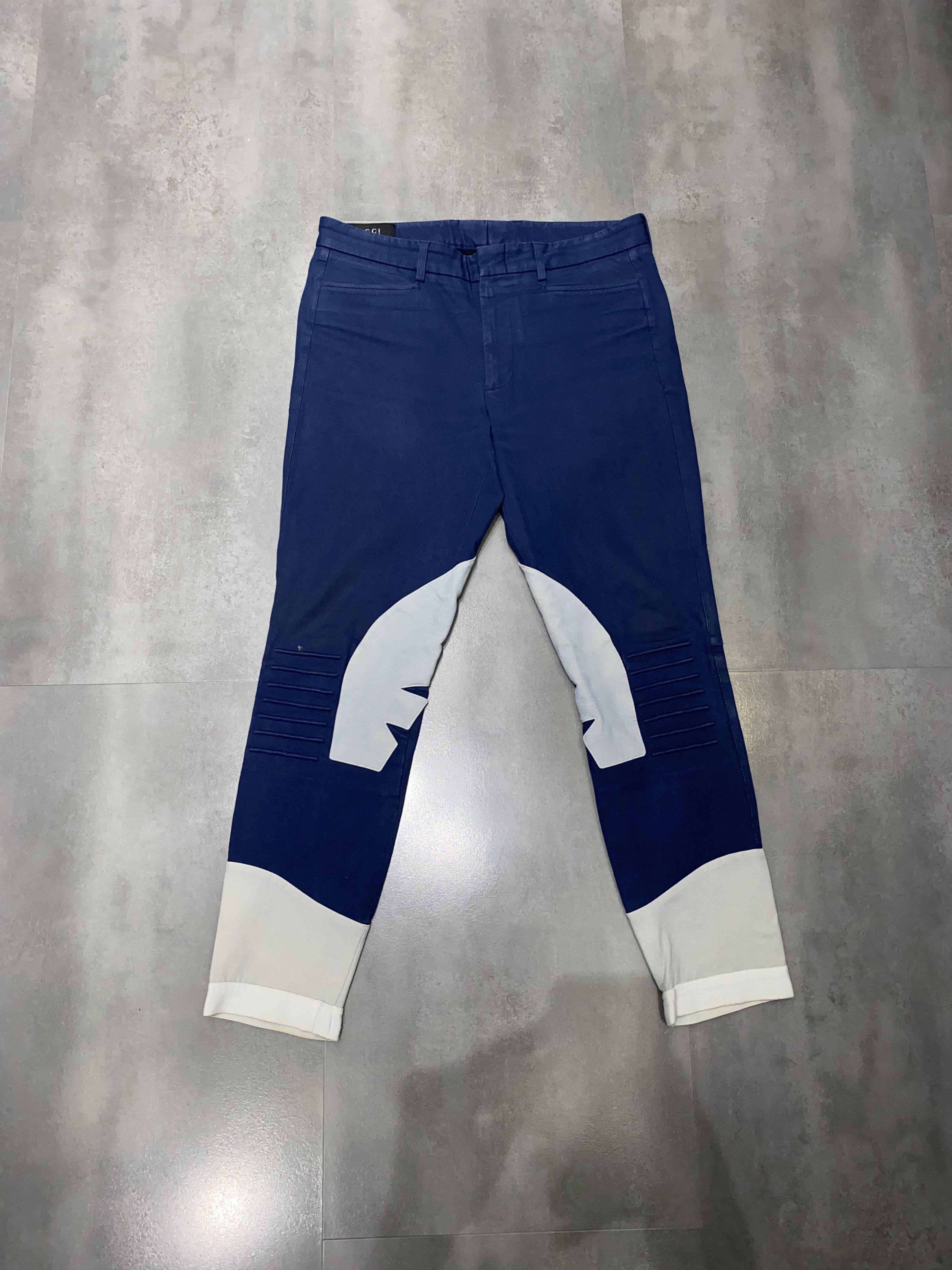 Gucci Gucci Navy Track Biker Pants Size US 32 / EU 48 - 1 Thumbnail