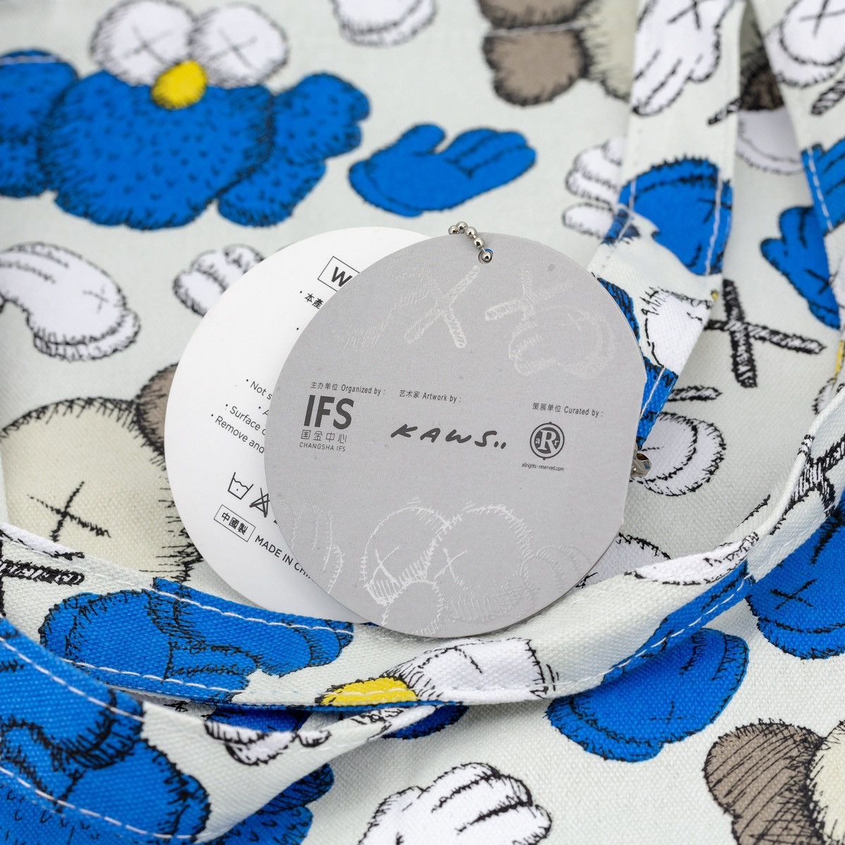 Kaws Kaws Seeing/Watching Pattern IFS tote bag Kaws holiday Size ONE SIZE - 3 Thumbnail