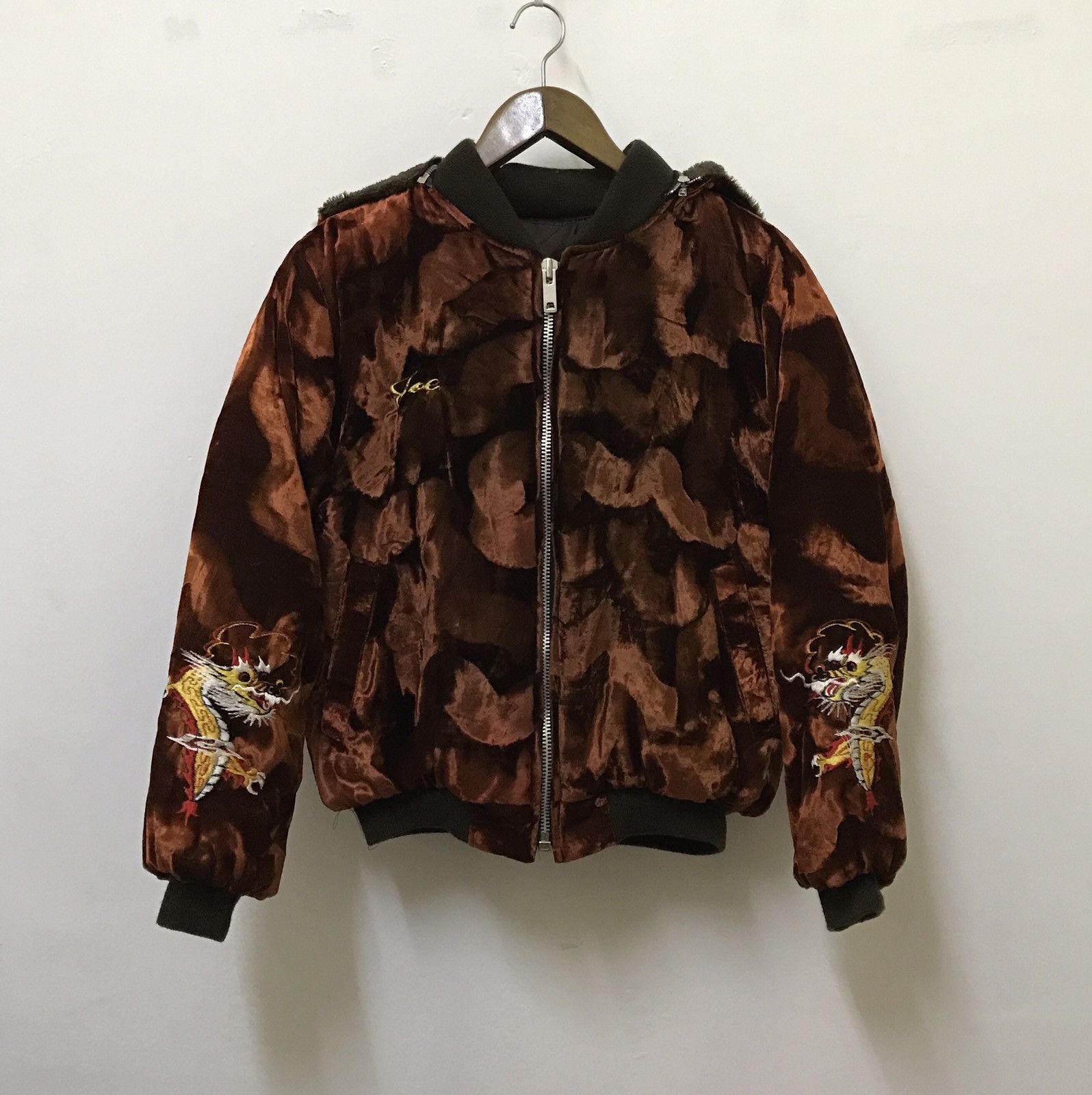 Vintage VINTAGE SUKAJAN EMBROIDERED KOREAN WAR DRAGON SKIN Size US M / EU 48-50 / 2 - 1 Thumbnail