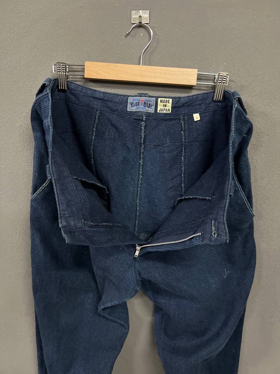 Blue Blue Japan VINTAGE BLUE BLUE JAPAN PURE INDIGO PANTS Size US 34 / EU 50 - 17 Thumbnail