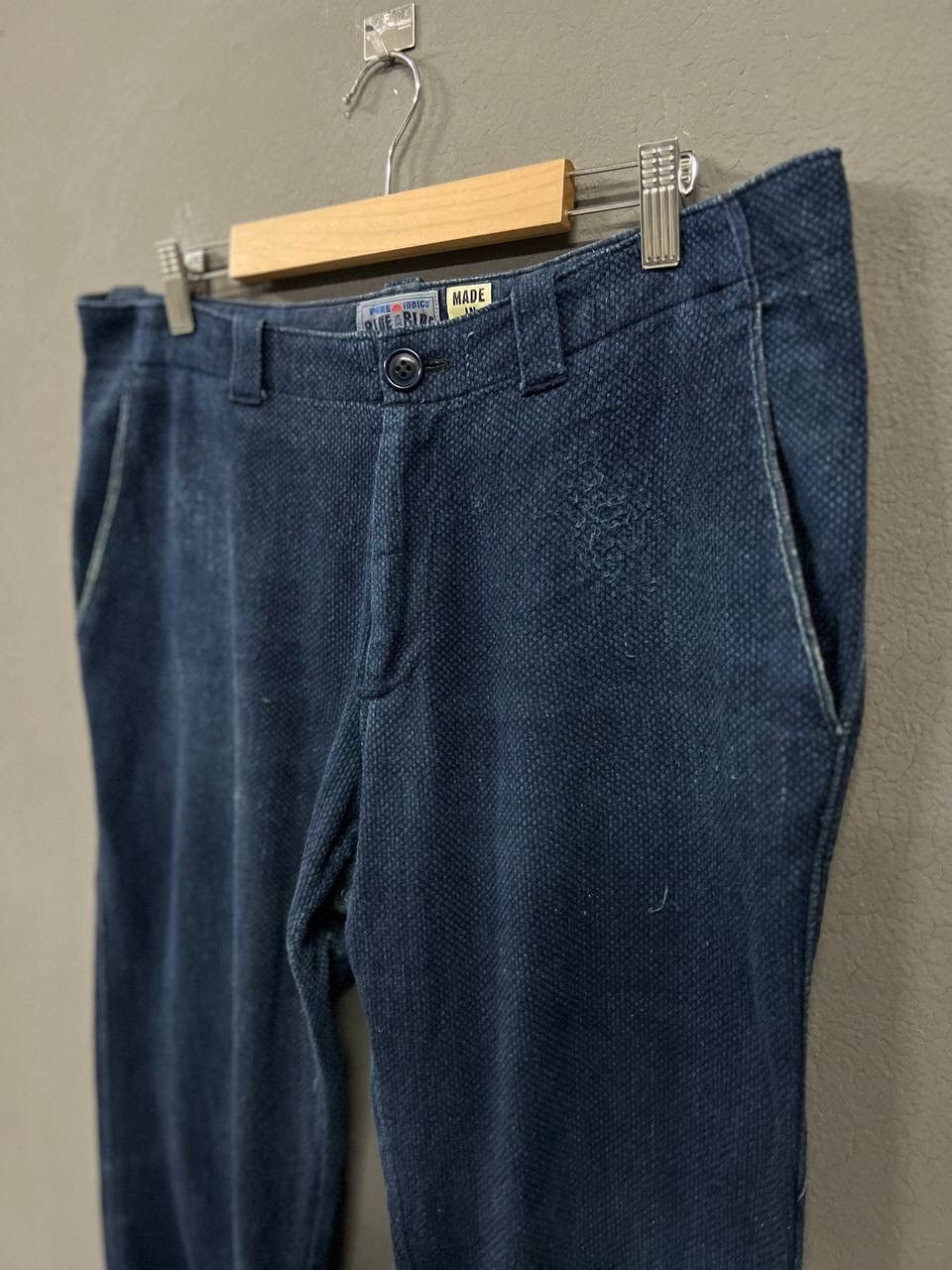 Blue Blue Japan VINTAGE BLUE BLUE JAPAN PURE INDIGO PANTS Size US 34 / EU 50 - 5 Thumbnail