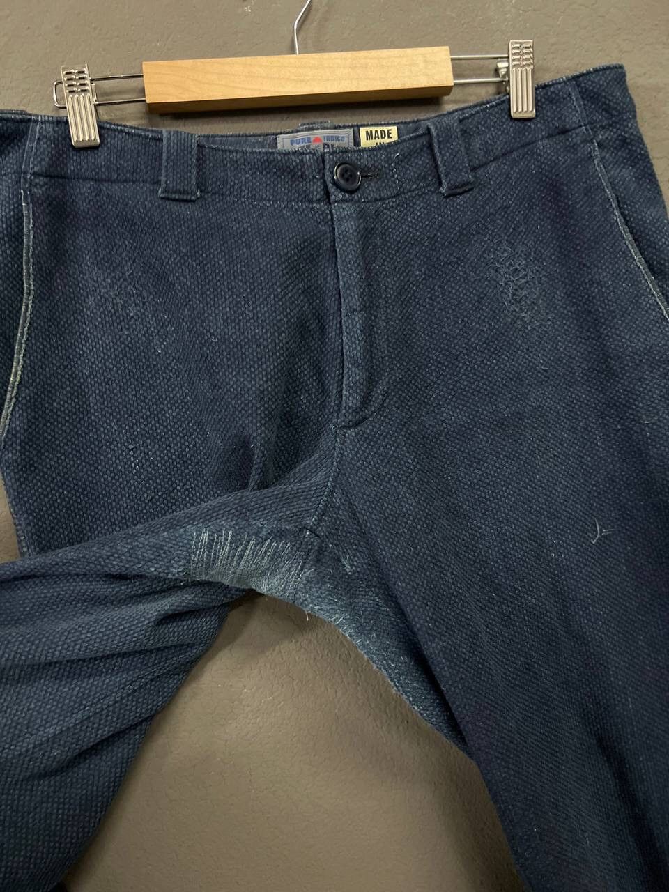 Blue Blue Japan VINTAGE BLUE BLUE JAPAN PURE INDIGO PANTS Size US 34 / EU 50 - 15 Thumbnail