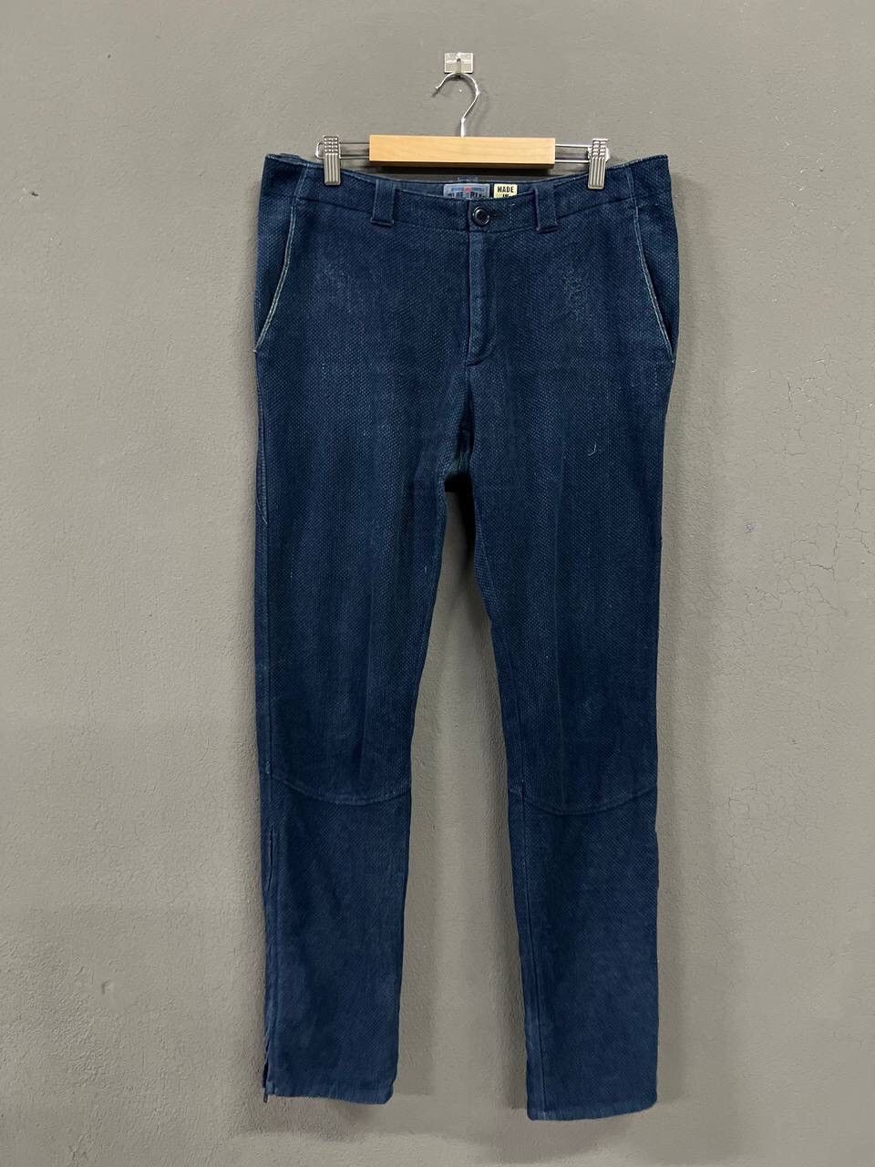 Blue Blue Japan VINTAGE BLUE BLUE JAPAN PURE INDIGO PANTS Size US 34 / EU 50 - 1 Thumbnail