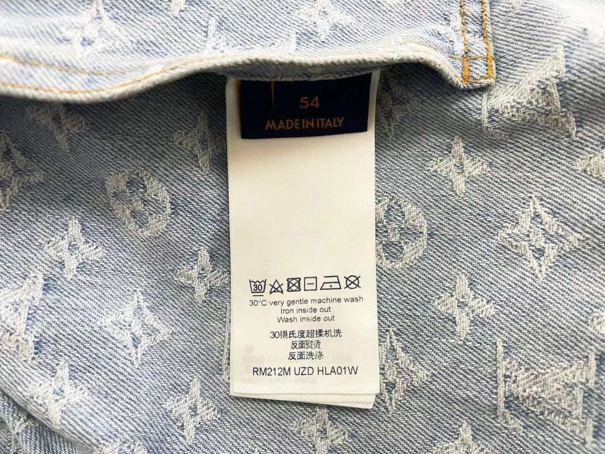 Louis Vuitton × NBA Monogram denim zip through hoodie Size US L / EU 52-54 / 3 - 4 Thumbnail