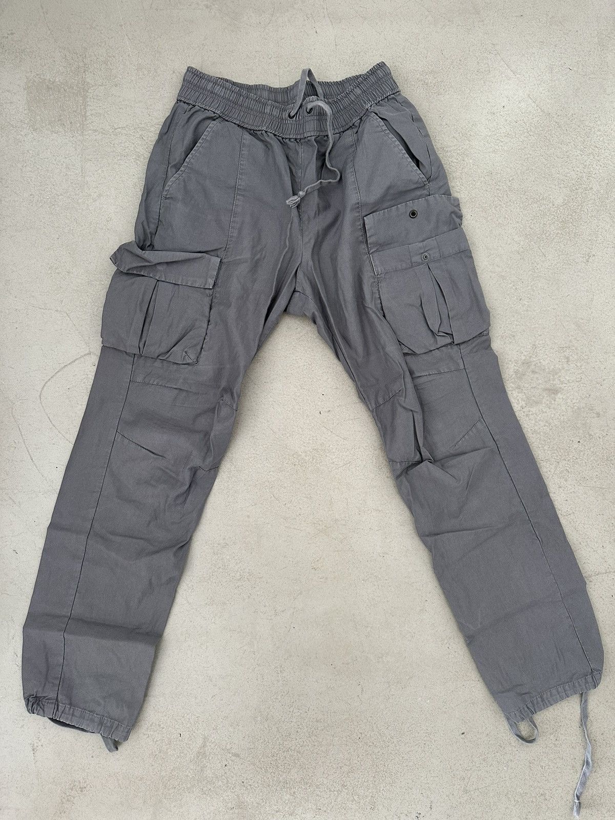 image of John Elliott Back Sateen Cargo Pants Charcoal Size 1, Men's