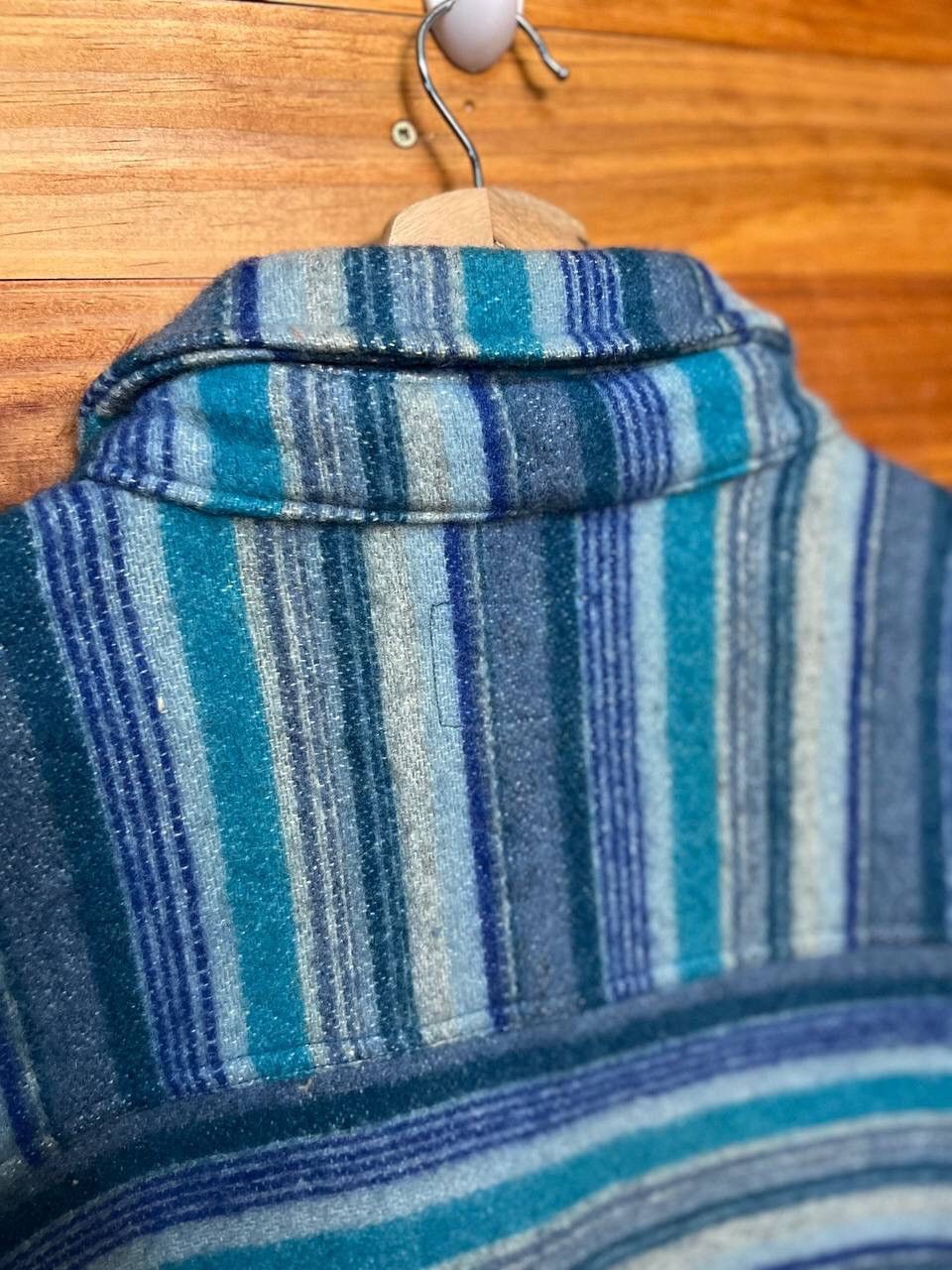 Vintage VINTAGE MOVENPICK ORIGINAL KNIT HAIR BLUE STRIPE JACKET Size US L / EU 52-54 / 3 - 11 Thumbnail