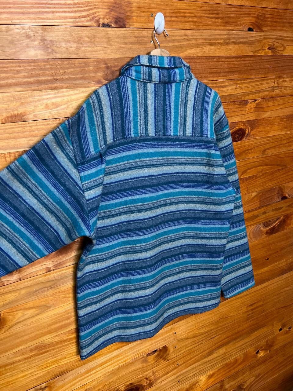 Vintage VINTAGE MOVENPICK ORIGINAL KNIT HAIR BLUE STRIPE JACKET Size US L / EU 52-54 / 3 - 10 Thumbnail