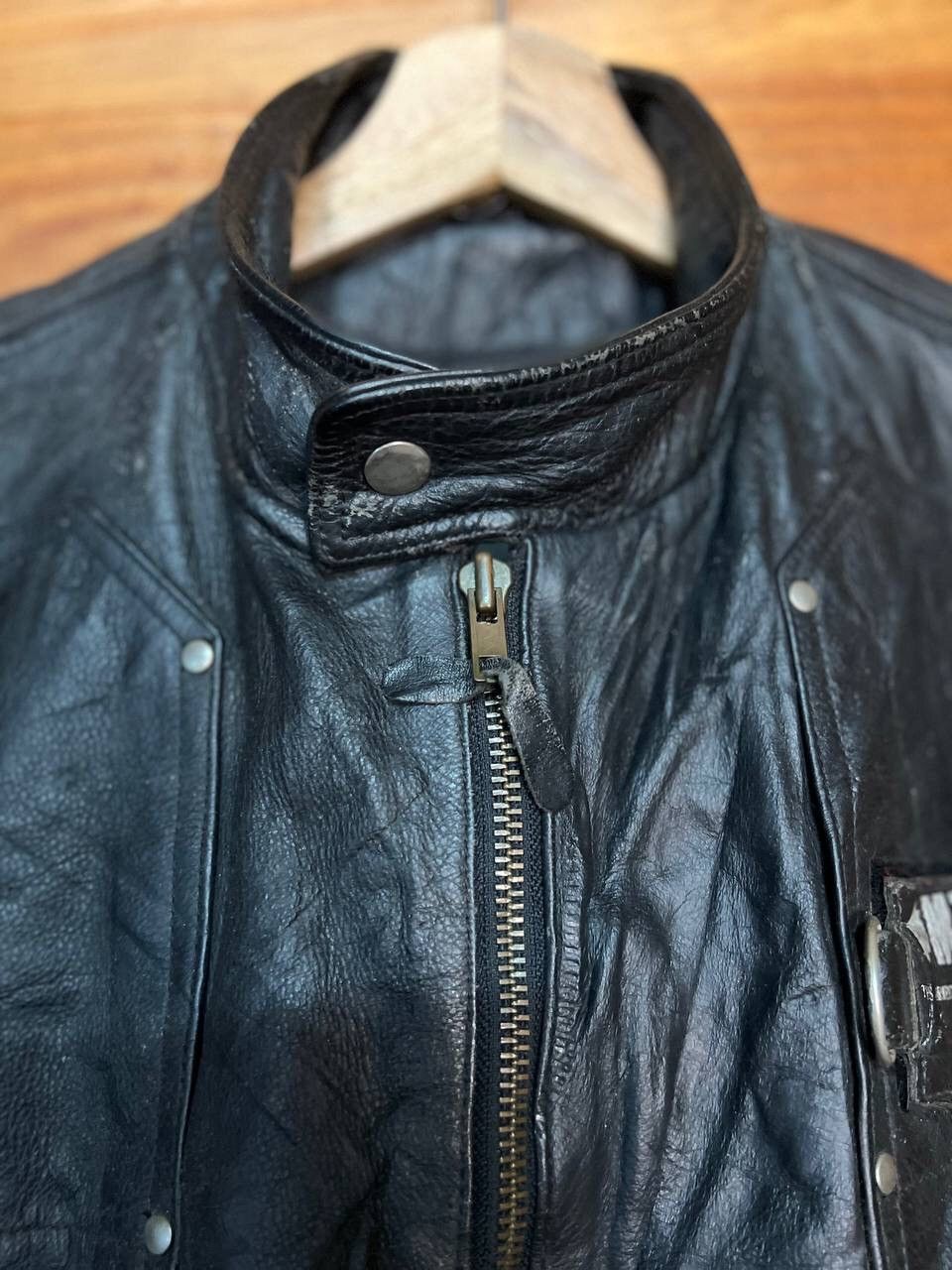 Genuine Leather VINTAGE MW-JAK BIKER LEATHER JACKET Size US M / EU 48-50 / 2 - 9 Thumbnail
