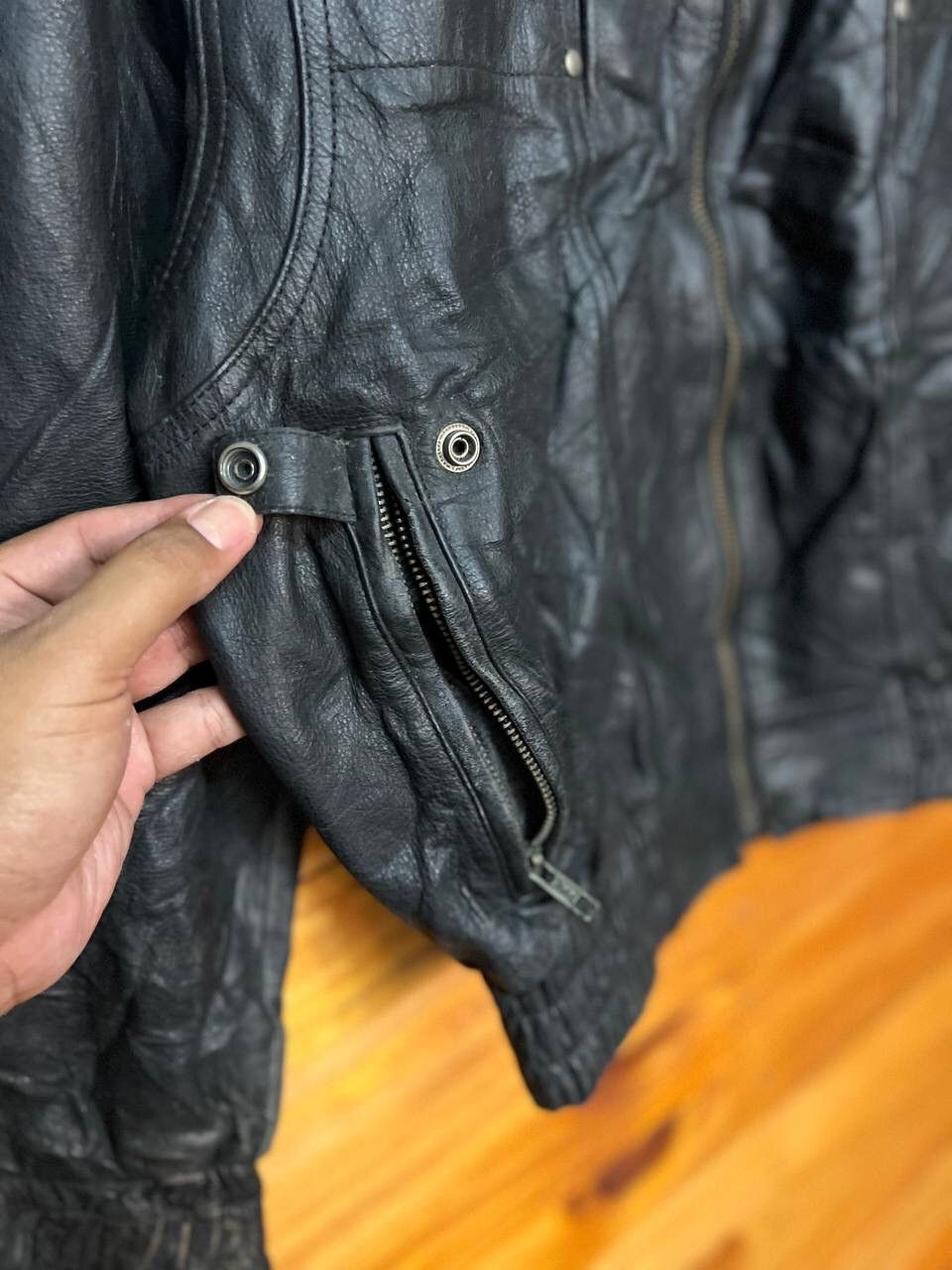 Genuine Leather VINTAGE MW-JAK BIKER LEATHER JACKET Size US M / EU 48-50 / 2 - 6 Thumbnail