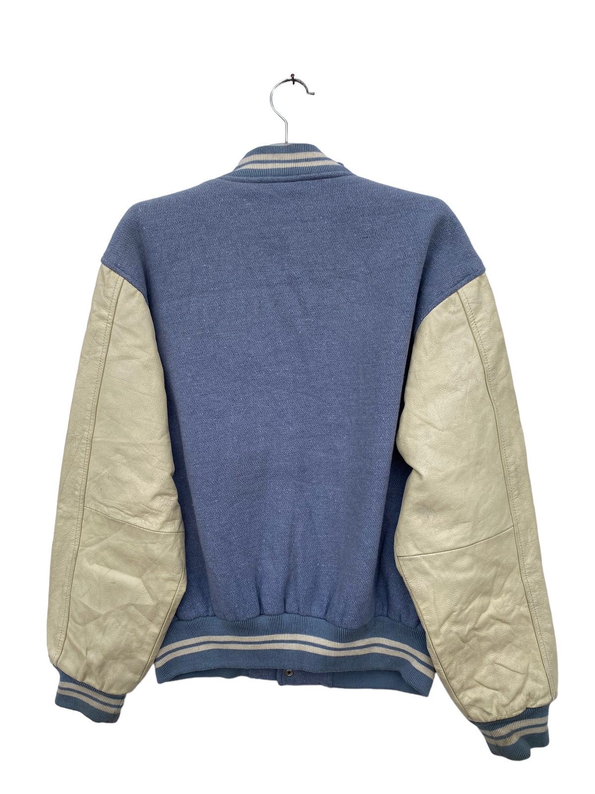 Vintage Vintage Champions Spirit Denim Style Varsity Jacket Size US L / EU 52-54 / 3 - 2 Thumbnail