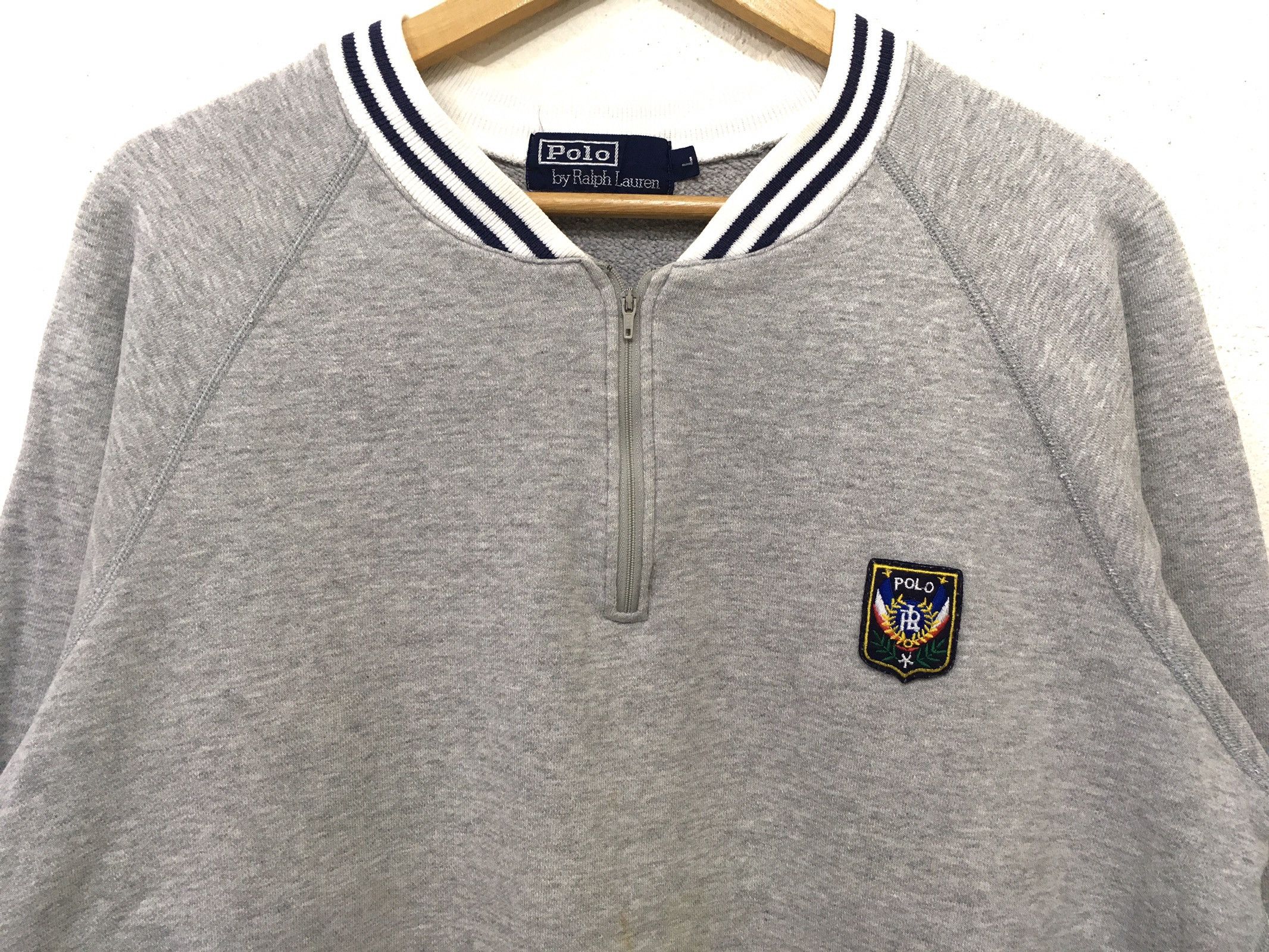 Polo Ralph Lauren × Vintage *POLO Ralph Lauren Sweatshirt Polo Stadium 1992 Polo Sport Size US L / EU 52-54 / 3 - 3 Thumbnail