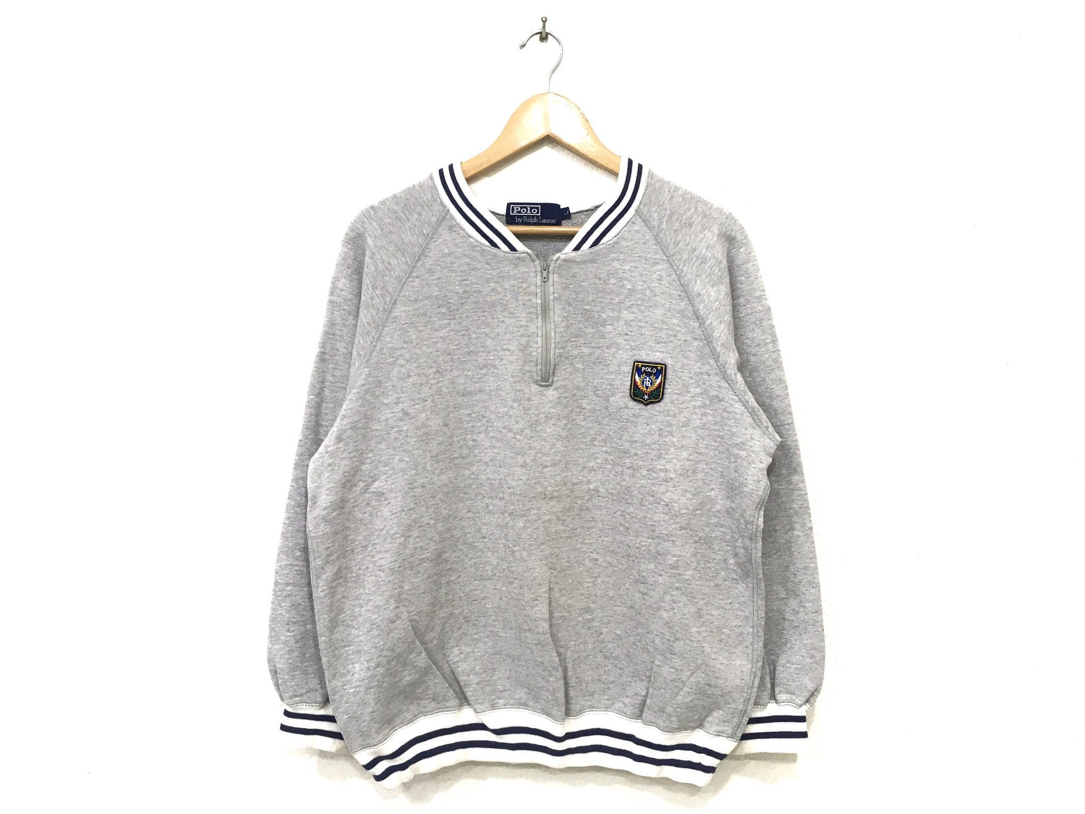 Polo Ralph Lauren × Vintage *POLO Ralph Lauren Sweatshirt Polo Stadium 1992 Polo Sport Size US L / EU 52-54 / 3 - 1 Thumbnail