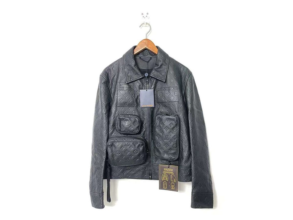 Shop Louis Vuitton MONOGRAM 2019-20FW Monogram Embossed Utility Jacket  (1A5ZTM, 1A5ZTL, 1A5ZTK, 1A5ZTJ, 1A5ZTI) by Kanade_Japan