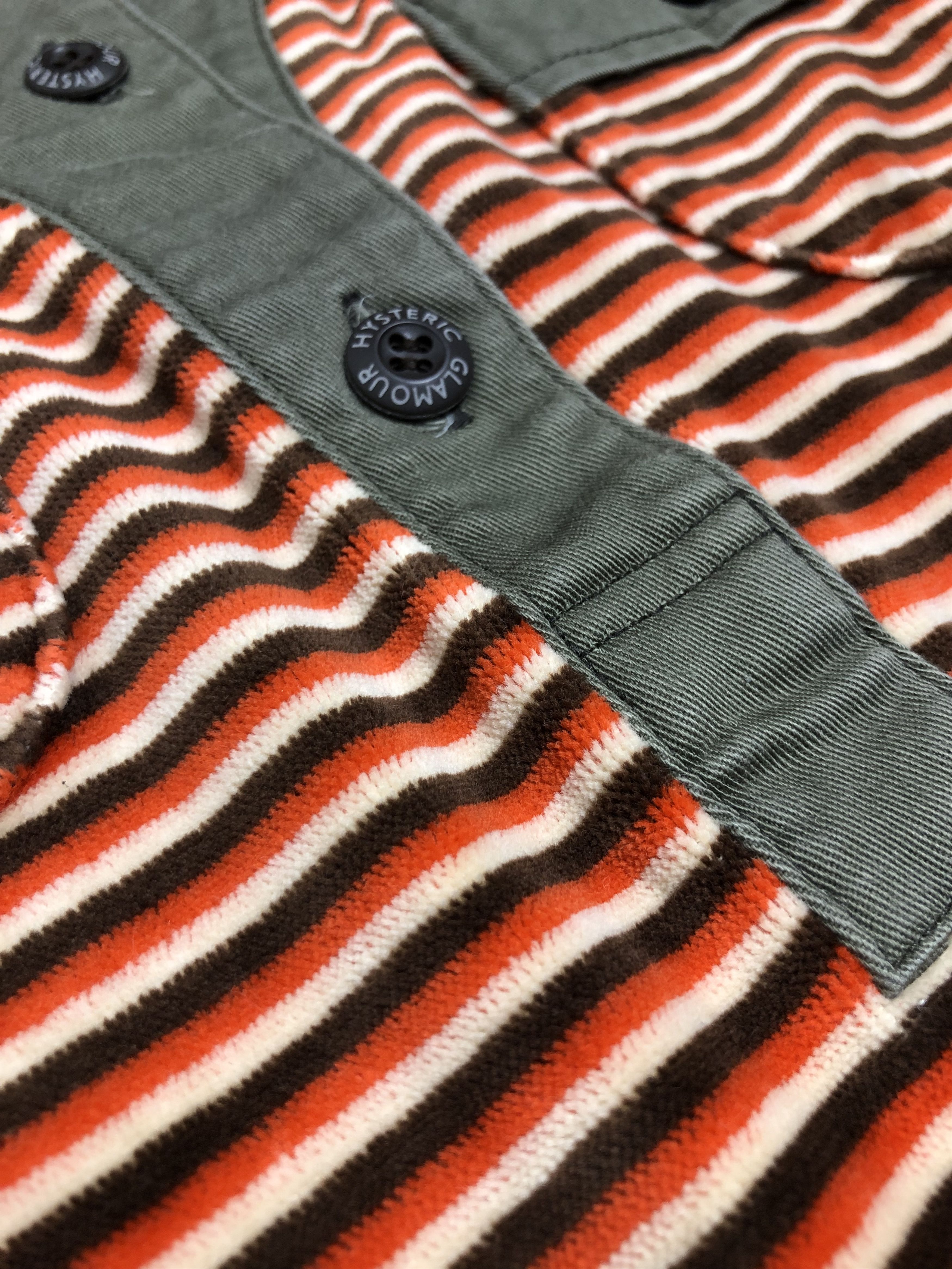Hysteric Glamour VINTAGE 90’S HG SUPER-HYS VELVET COTTON POLO Size S / US 4 / IT 40 - 10 Thumbnail