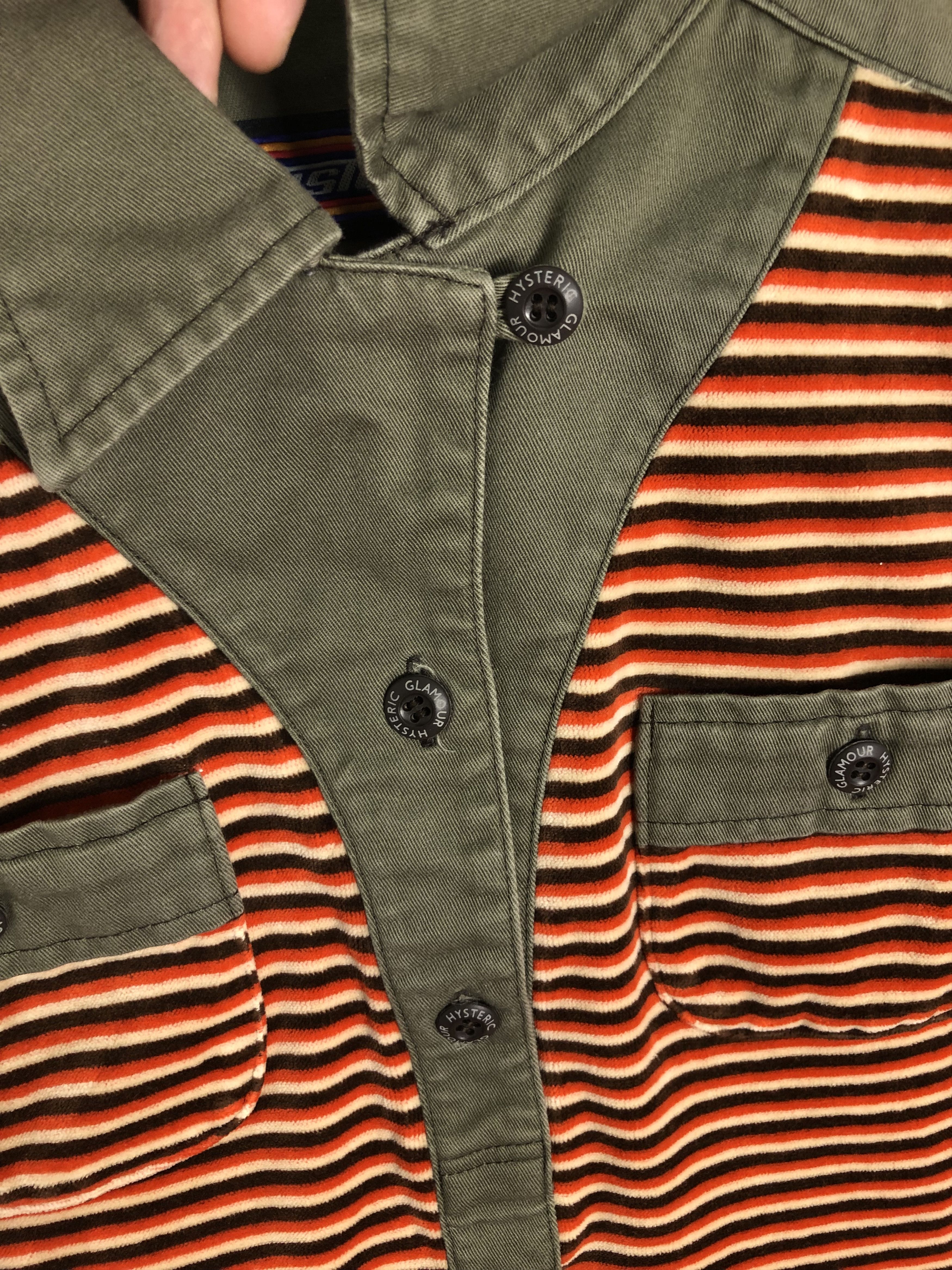 Hysteric Glamour VINTAGE 90’S HG SUPER-HYS VELVET COTTON POLO Size S / US 4 / IT 40 - 3 Thumbnail