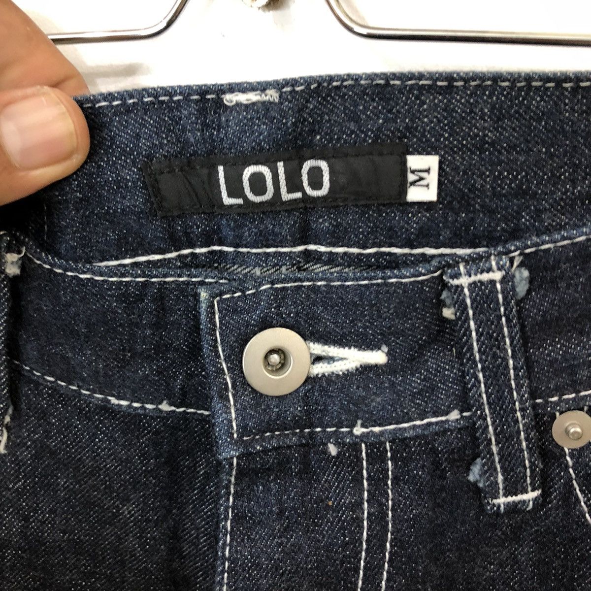 Japanese Brand Lolo Selvedge Single Back Pocket Jeans Denim Trousers Pants Size US 30 / EU 46 - 6 Thumbnail
