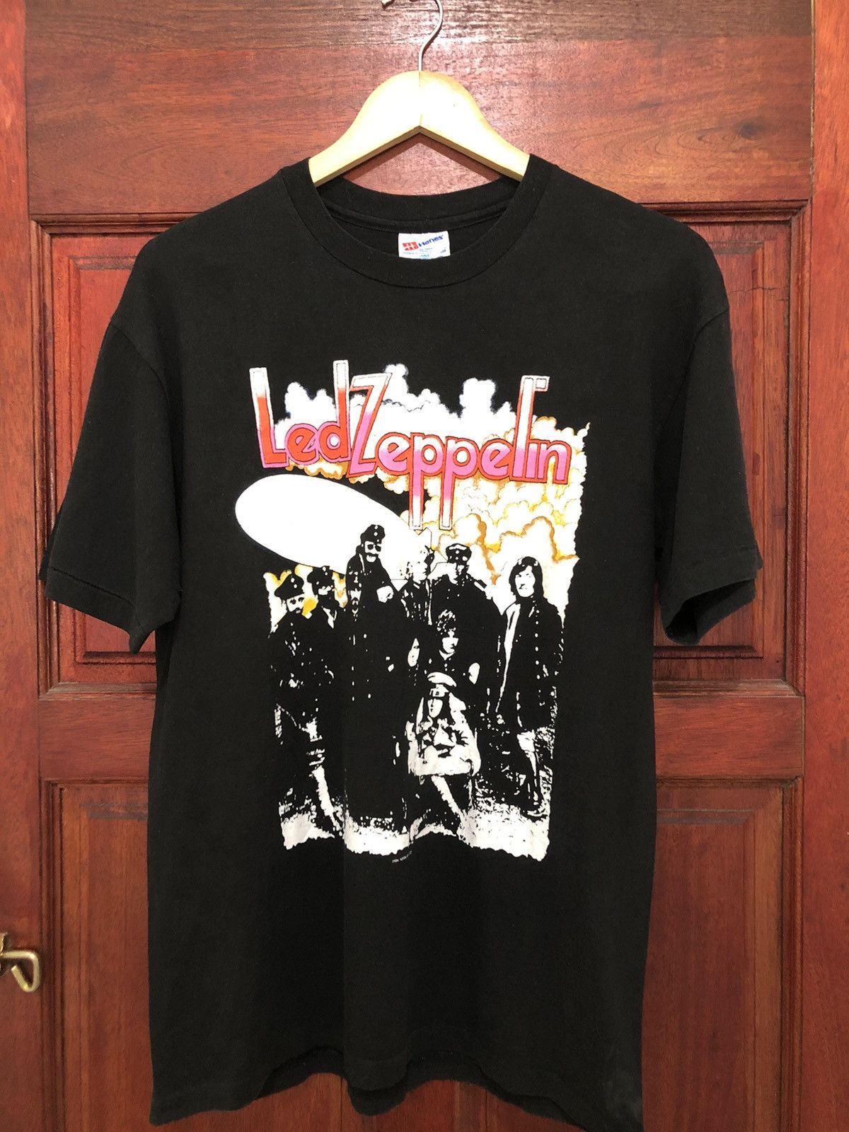 Band Tees × Led Zeppelin × Vintage 🔥Rare Vintage 86 Led Zeppelin Rock Jimmy Page Robert Plant Size US L / EU 52-54 / 3 - 1 Thumbnail