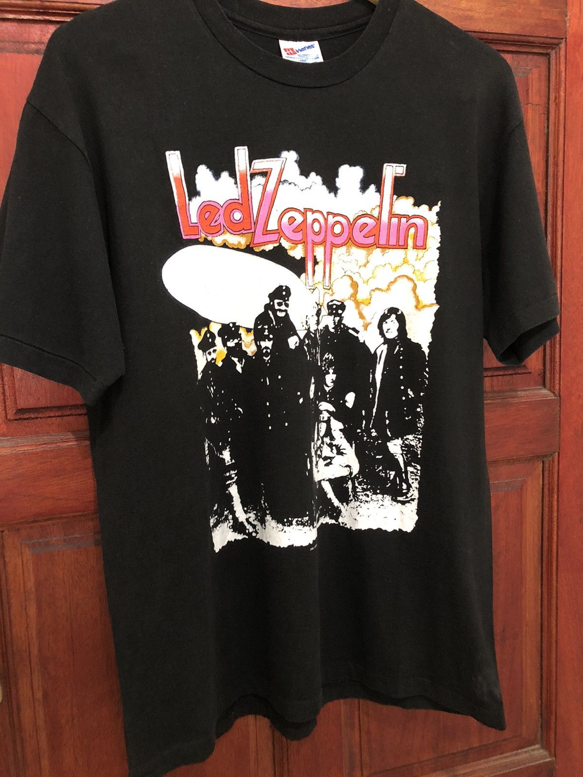 Band Tees × Led Zeppelin × Vintage 🔥Rare Vintage 86 Led Zeppelin Rock Jimmy Page Robert Plant Size US L / EU 52-54 / 3 - 3 Thumbnail