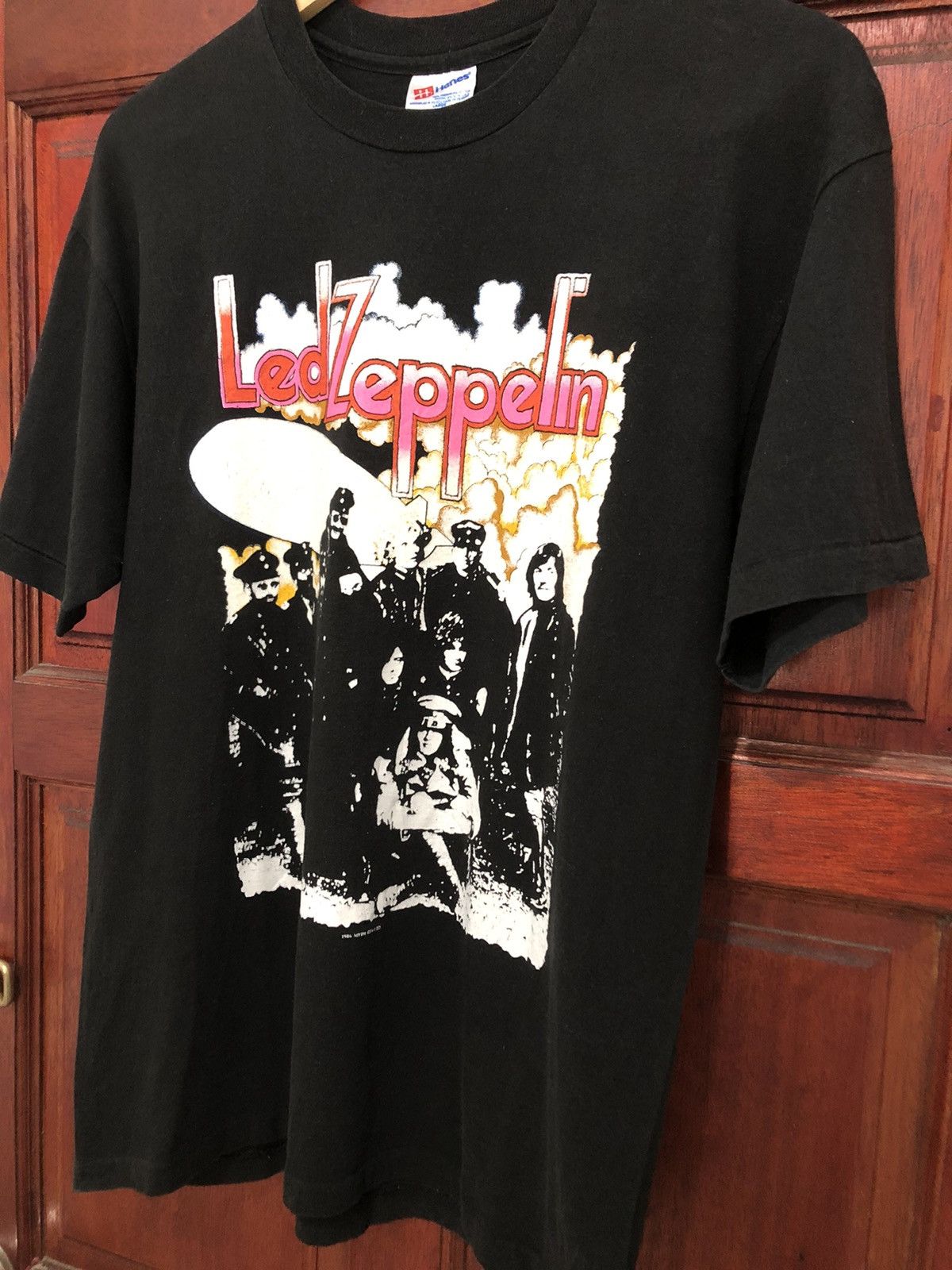 Band Tees × Led Zeppelin × Vintage 🔥Rare Vintage 86 Led Zeppelin Rock Jimmy Page Robert Plant Size US L / EU 52-54 / 3 - 4 Thumbnail