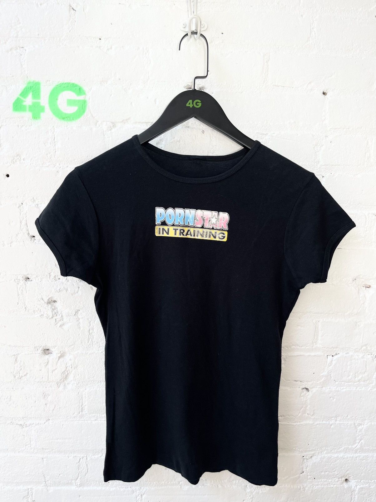 Vintage Vintage 90s PORNSTAR PORN SHIRT BABY TEE S/M Size S / US 4 / IT 40 - 3 Thumbnail