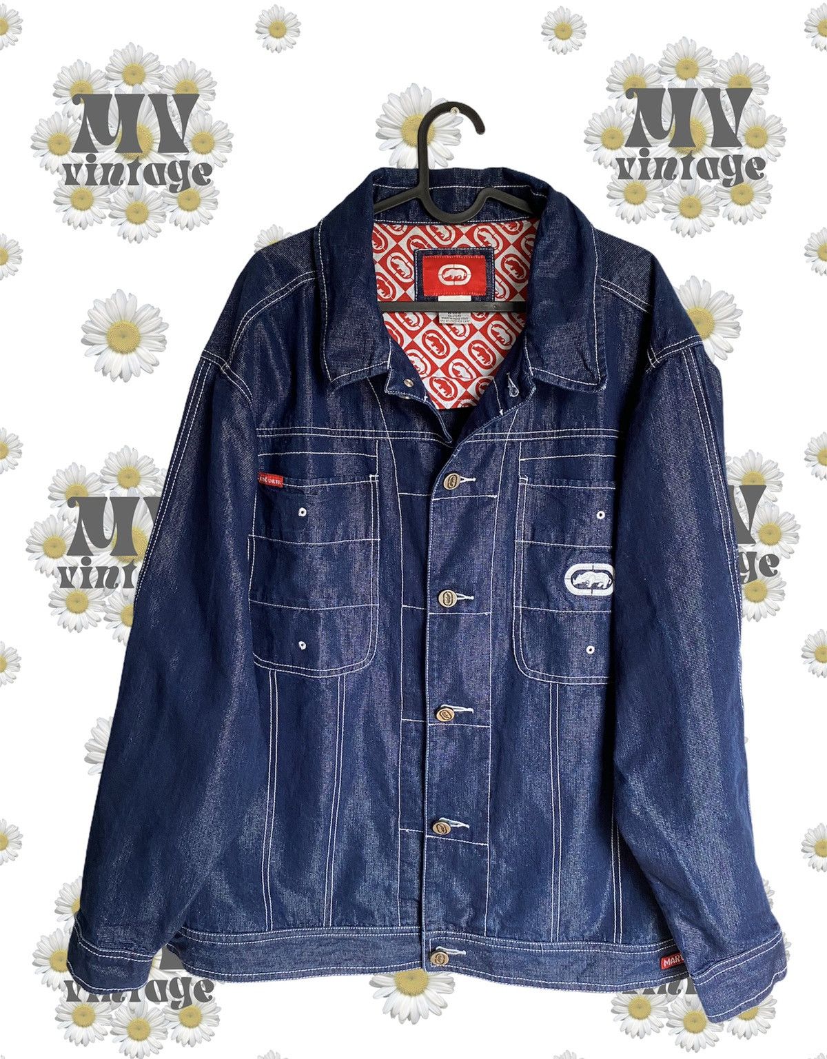 Ecko Unltd. × Marvel Comics × Vintage Vintage Marvel x Ecko Jacket USA Light Denim Size US L / EU 52-54 / 3 - 1 Thumbnail