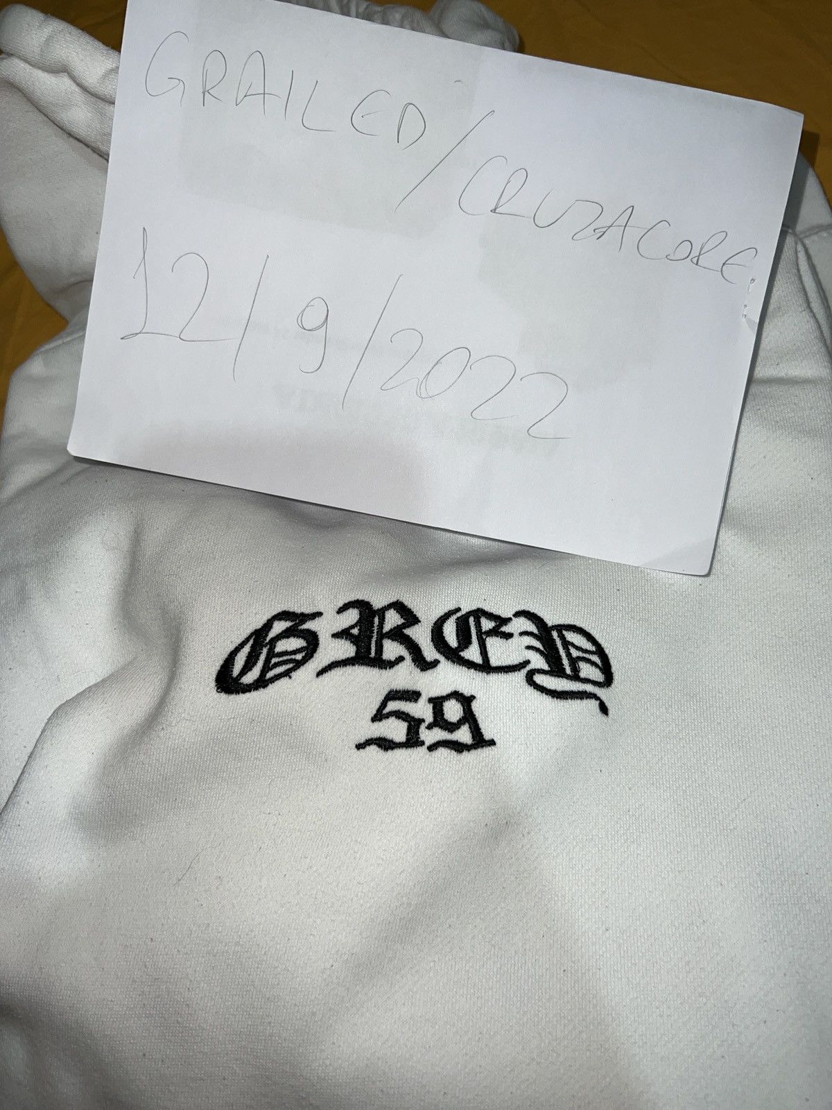 image of G59 Records G59 Goat Hoodie in White, Men's (Size Large)