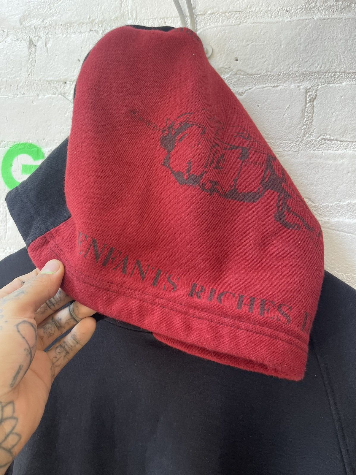Enfants Riches Deprimes ERD EARLY GRAIL ‘SAVE THIS CHILD‘ RED PATCH HOODIE 4Gseller Size US XL / EU 56 / 4 - 6 Thumbnail