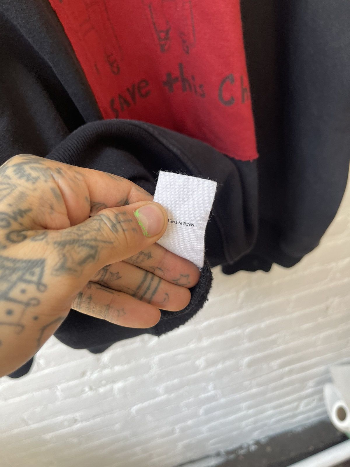 Enfants Riches Deprimes ERD EARLY GRAIL ‘SAVE THIS CHILD‘ RED PATCH HOODIE 4Gseller Size US XL / EU 56 / 4 - 13 Thumbnail