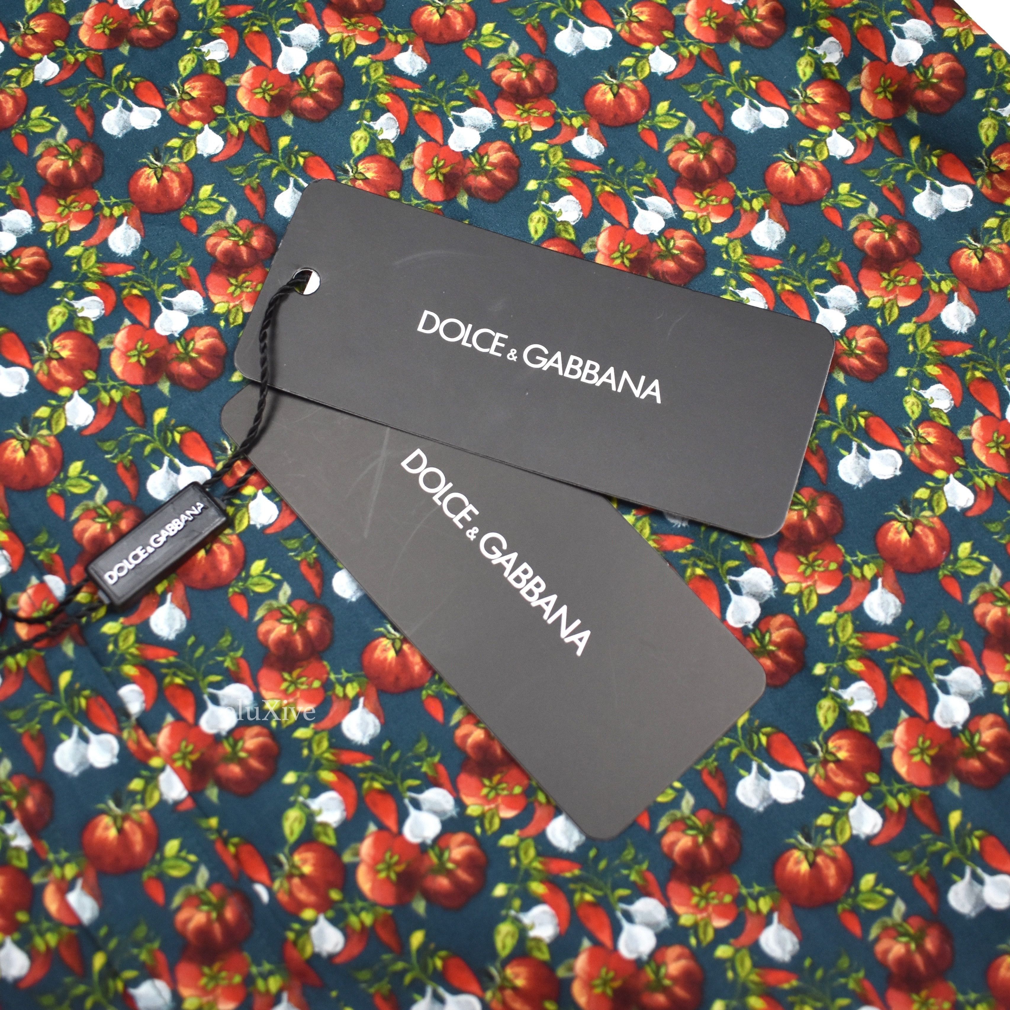 Dolce & Gabbana Vegetable Print Button Down Shirt NWT Size US L / EU 52-54 / 3 - 5 Thumbnail