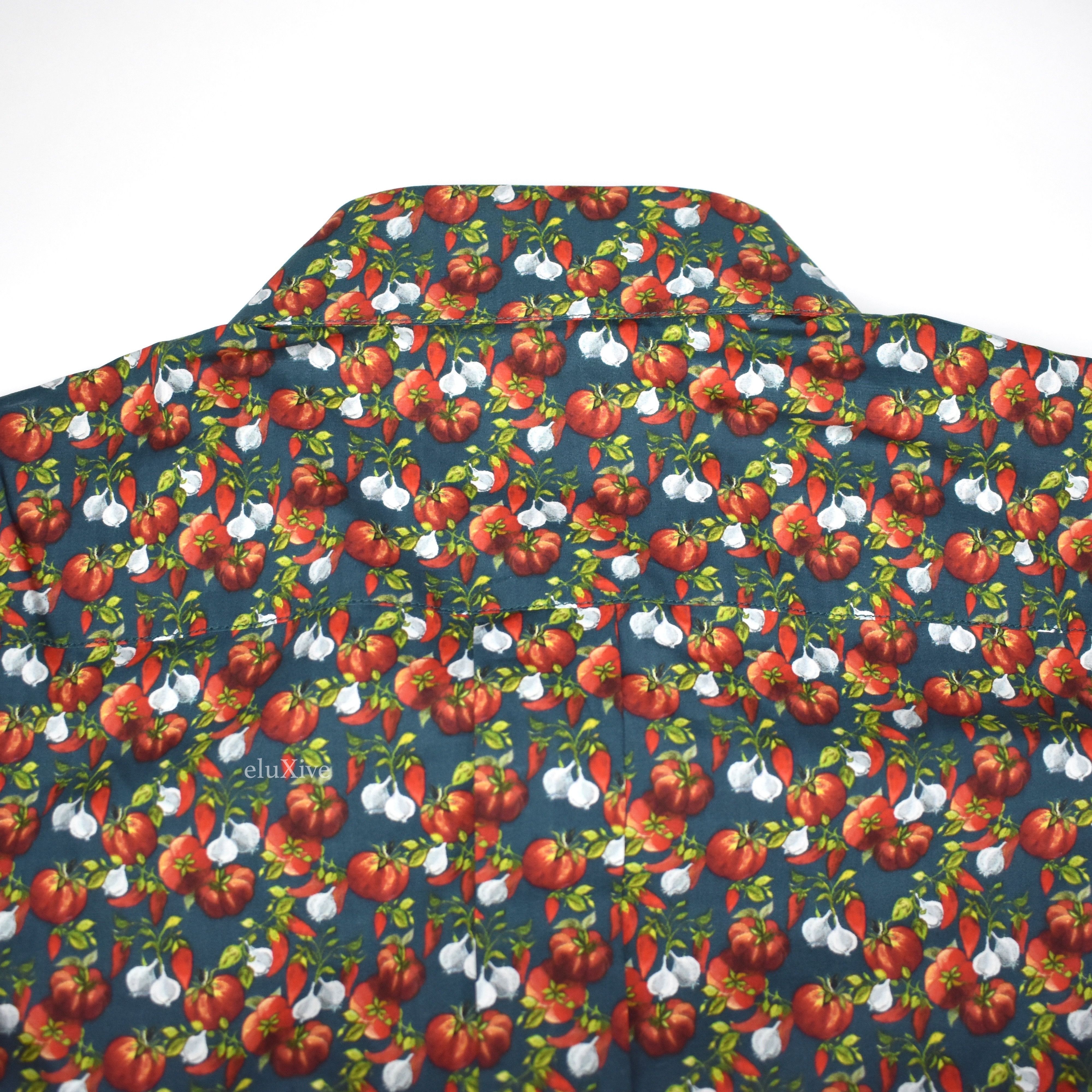 Dolce & Gabbana Vegetable Print Button Down Shirt NWT Size US L / EU 52-54 / 3 - 11 Thumbnail