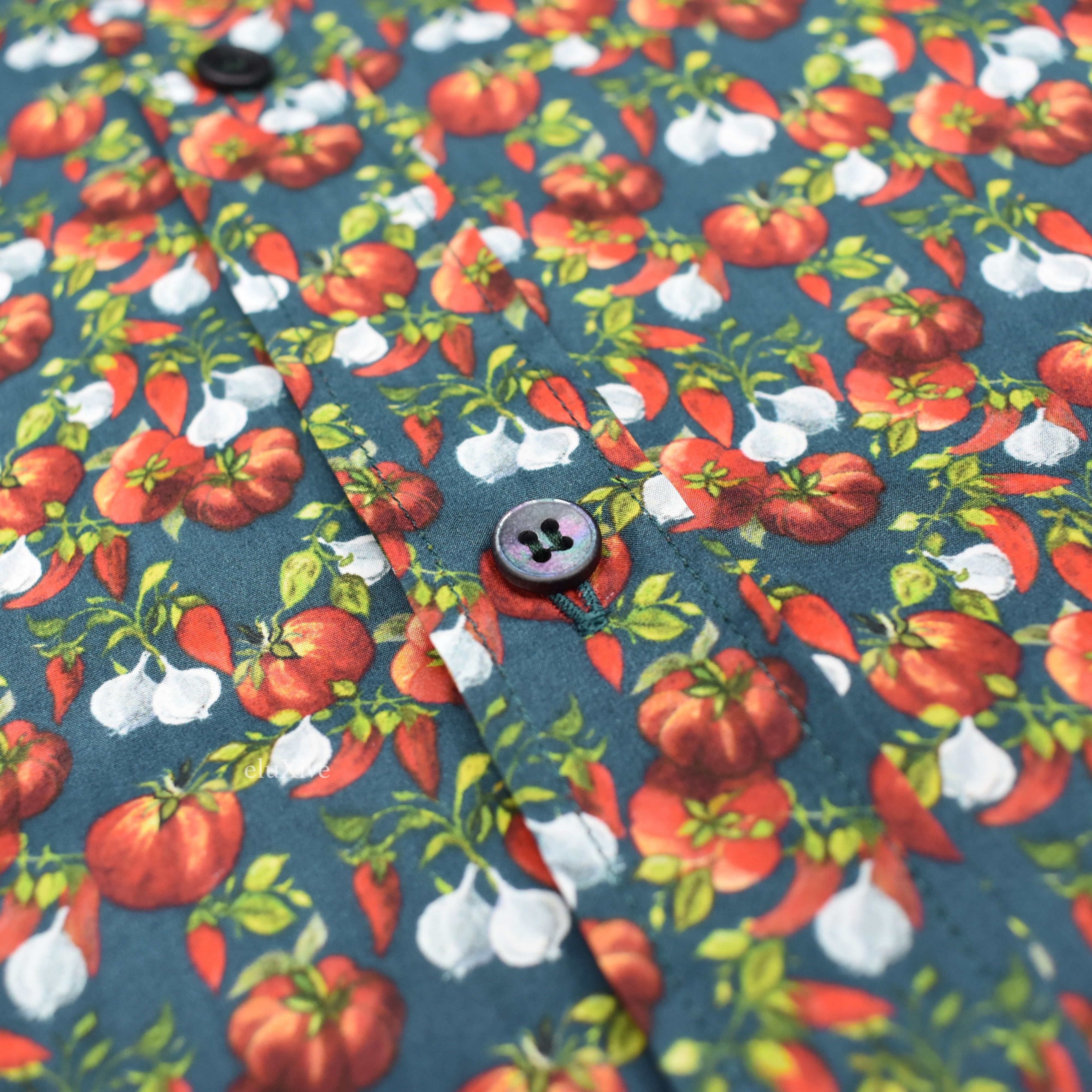 Dolce & Gabbana Vegetable Print Button Down Shirt NWT Size US L / EU 52-54 / 3 - 4 Thumbnail