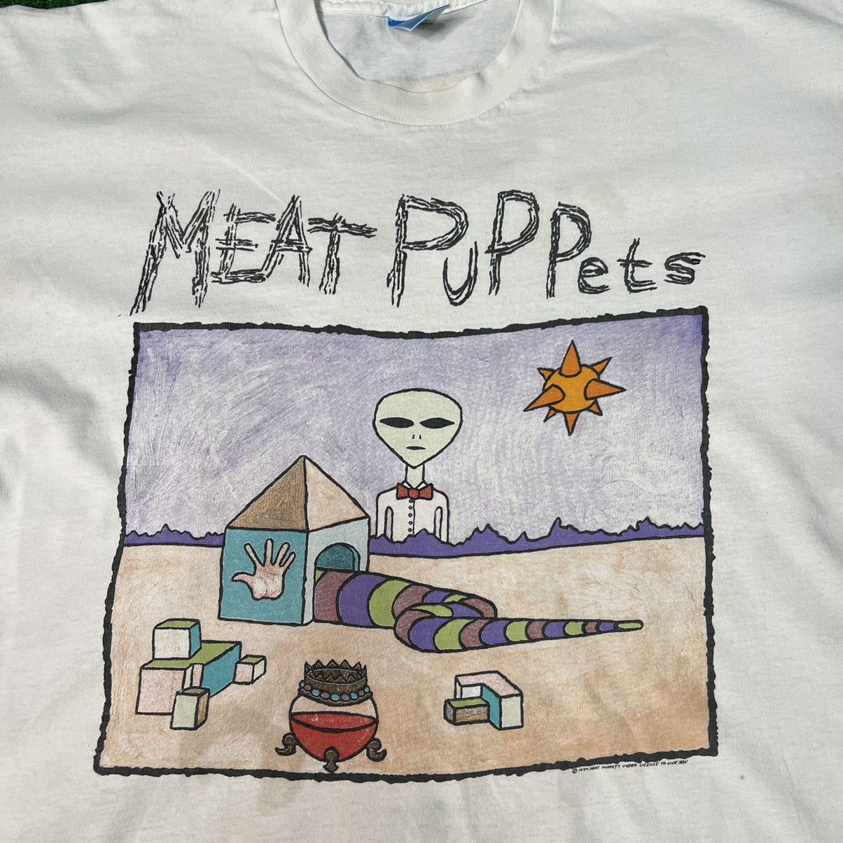 Band Tees RARE 1994 MEAT PUPPETS “BUTTHOLE SURFERS” Double Sided Tee Size US XL / EU 56 / 4 - 2 Thumbnail