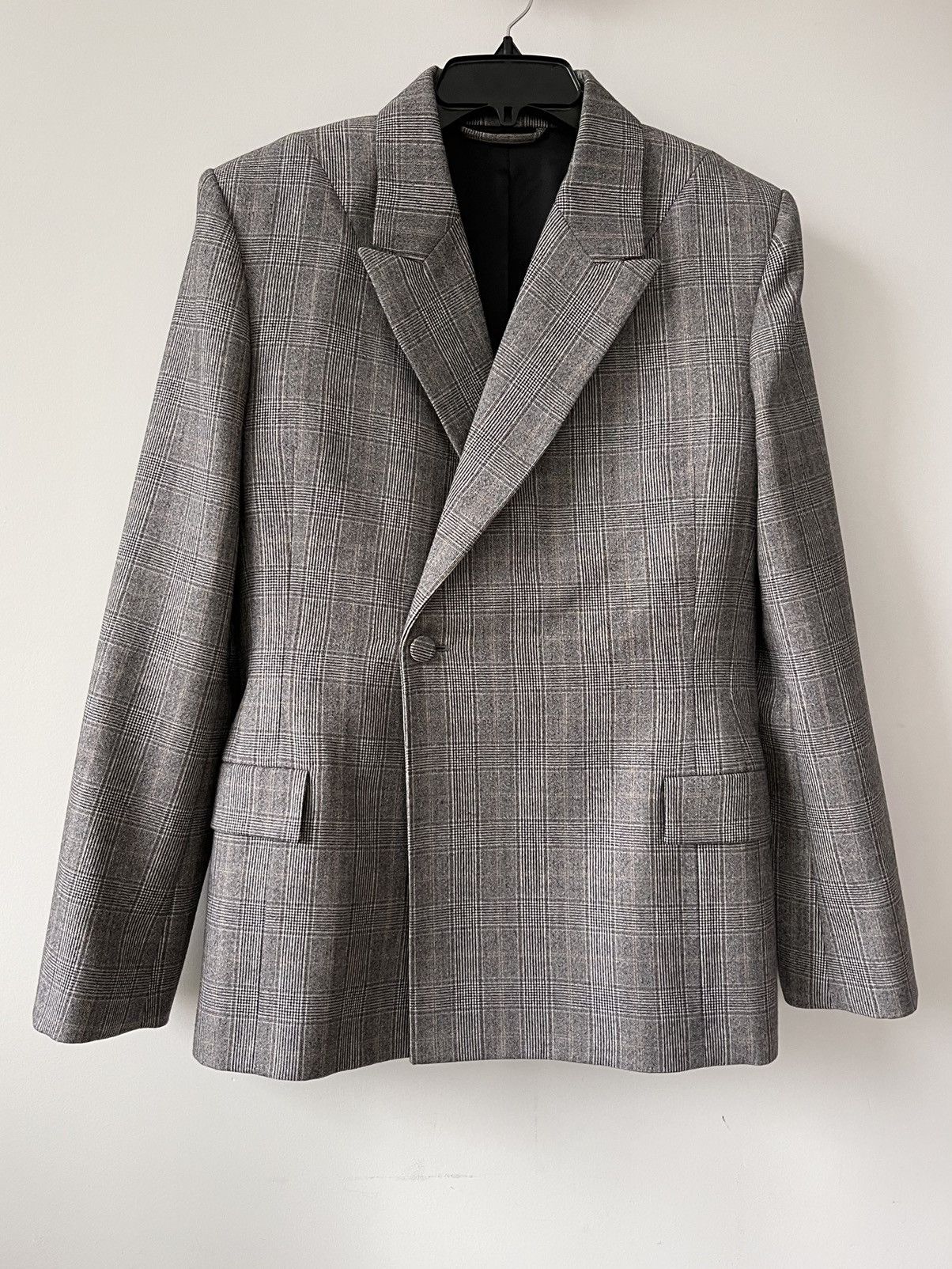 Balenciaga Single-breasted checked blazer Size 40R - 1 Thumbnail