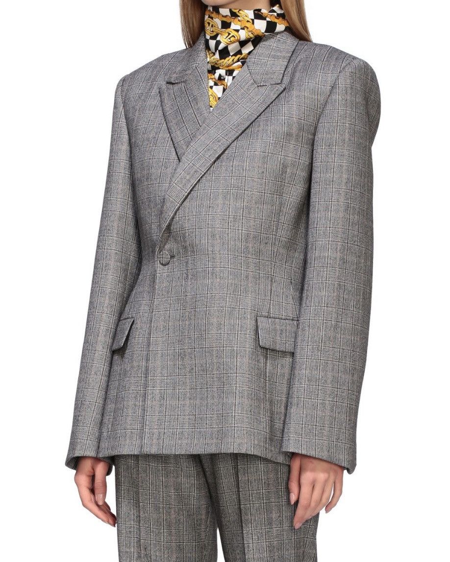 Balenciaga Single-breasted checked blazer Size 40R - 12 Thumbnail