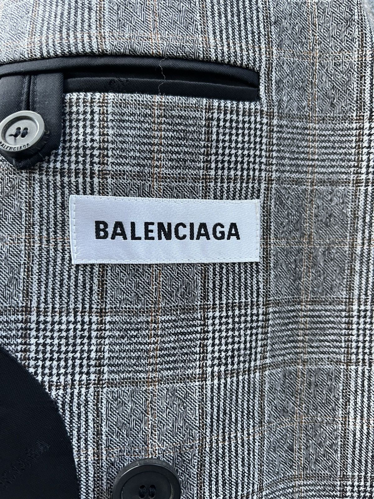 Balenciaga Single-breasted checked blazer Size 40R - 6 Thumbnail