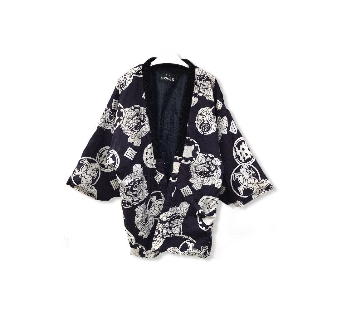 Japanese Brand Kimono Japan Dragon Hanten Fullprint Rare Design Jacket Size US XL / EU 56 / 4 - 1 Thumbnail