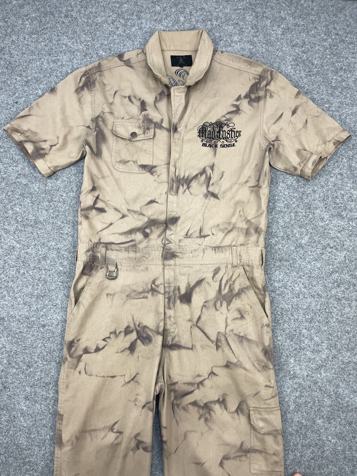 Japanese Brand RARE' Vintage C.D.S Black Sense Coverall Race Skulls Size US 35 - 3 Thumbnail