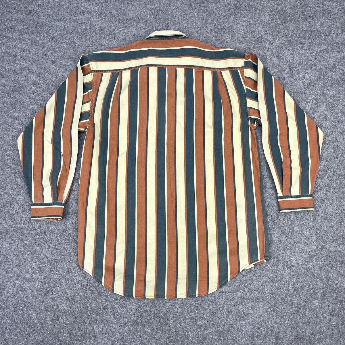 Japanese Brand × Vintage Vintage Japanese Brand Hickory Fire Flag Button Ups Shirt Size US L / EU 52-54 / 3 - 2 Thumbnail